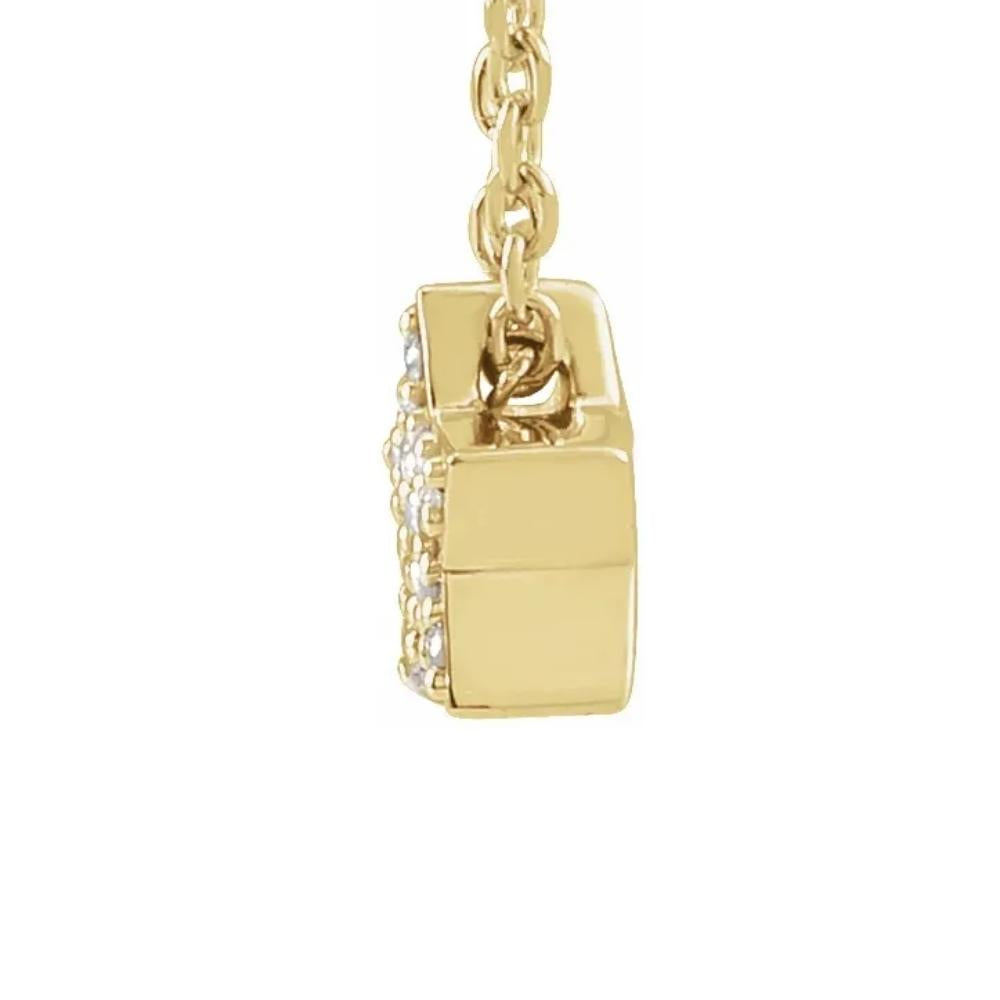 Dainty Diamond Star Pendant in 14k White, Yellow, or Rose Gold Necklace