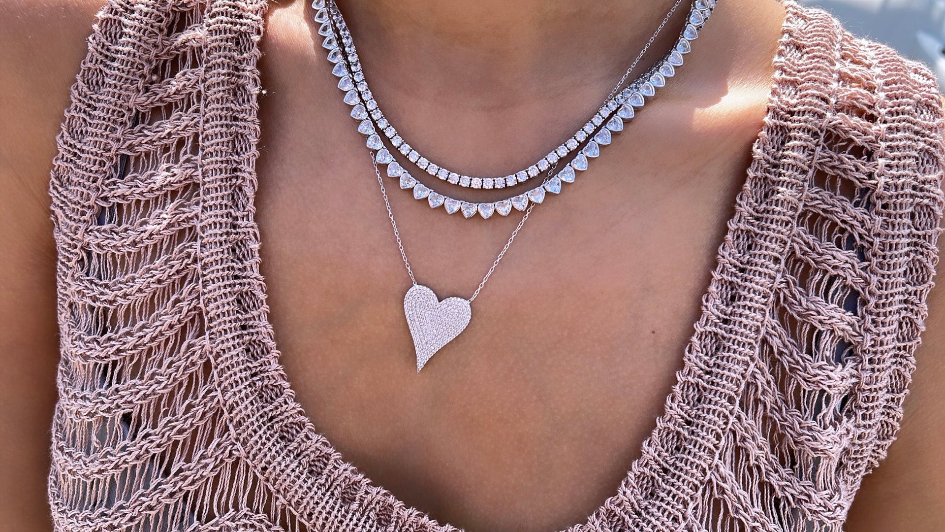 Two Mm Classic Tennis Necklace - Silver