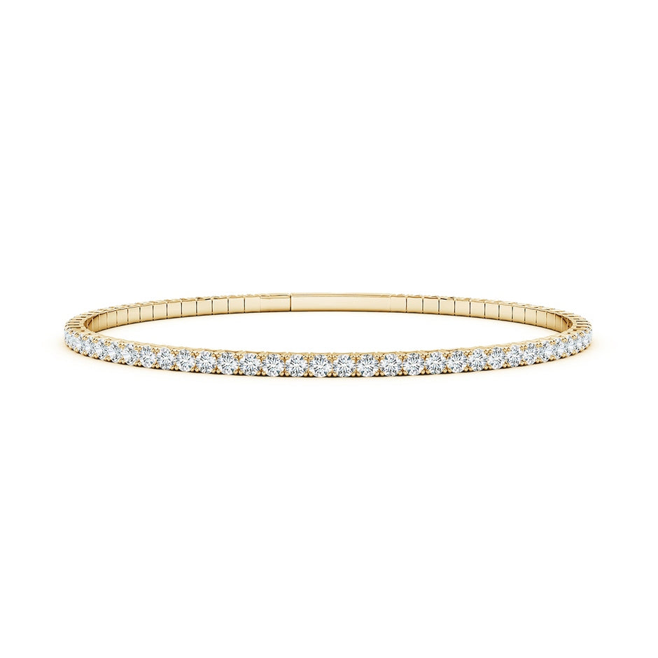 Classic Round Lab-Grown Diamond Flex Bangle