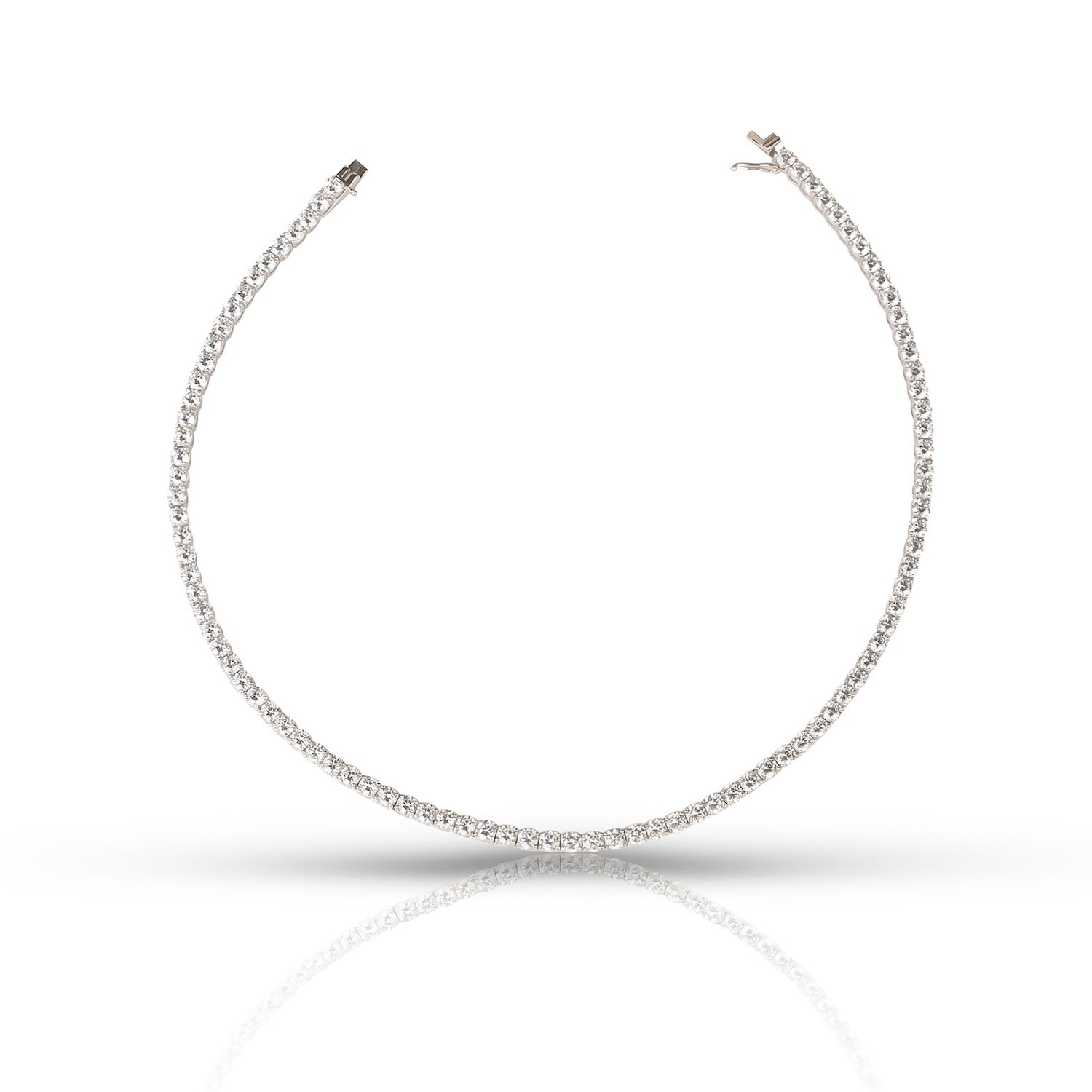 3,5 Mm Tennis Necklace