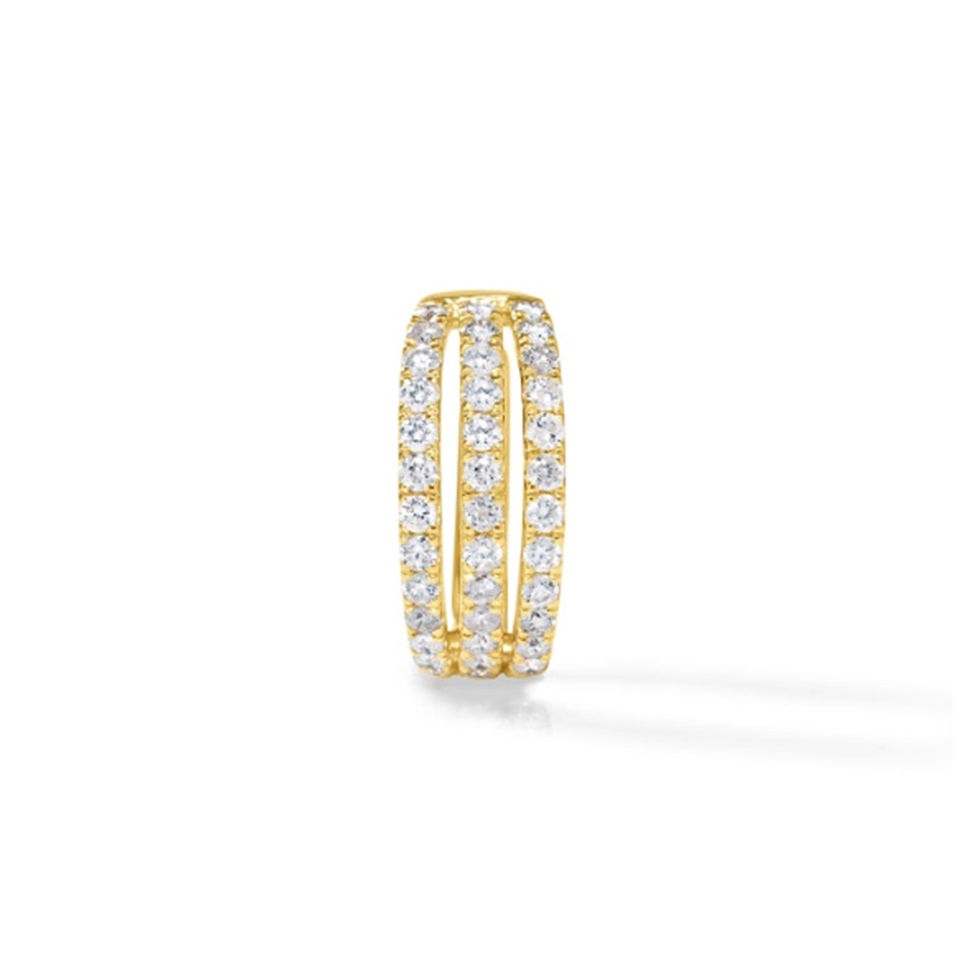 3-Row Diamond Ear Cuff