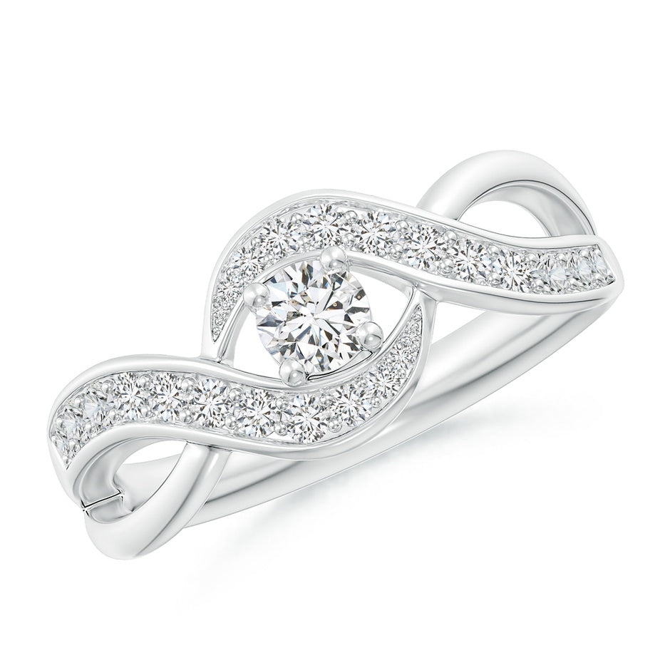 Solitaire Round Diamond Infinity Promise Ring