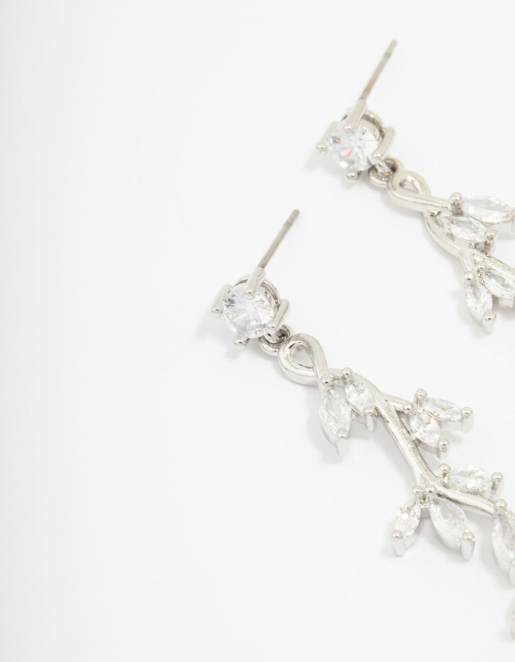 Lovisa - Rhodium Cubic Zirconia Drop Earrings