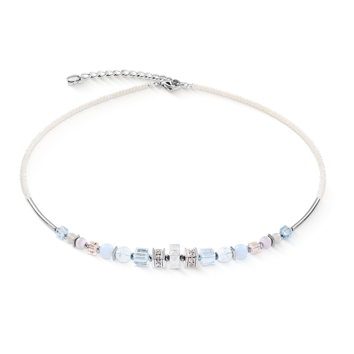 Necklace Shape Mix Nexus silver-pastel