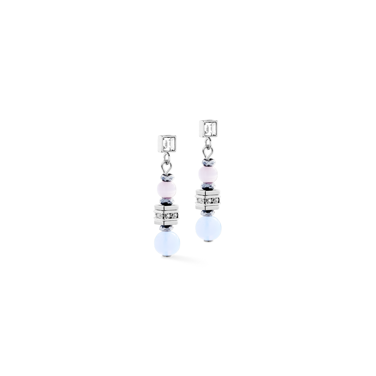 Earrings Shape Mix Nexus silver-pastel