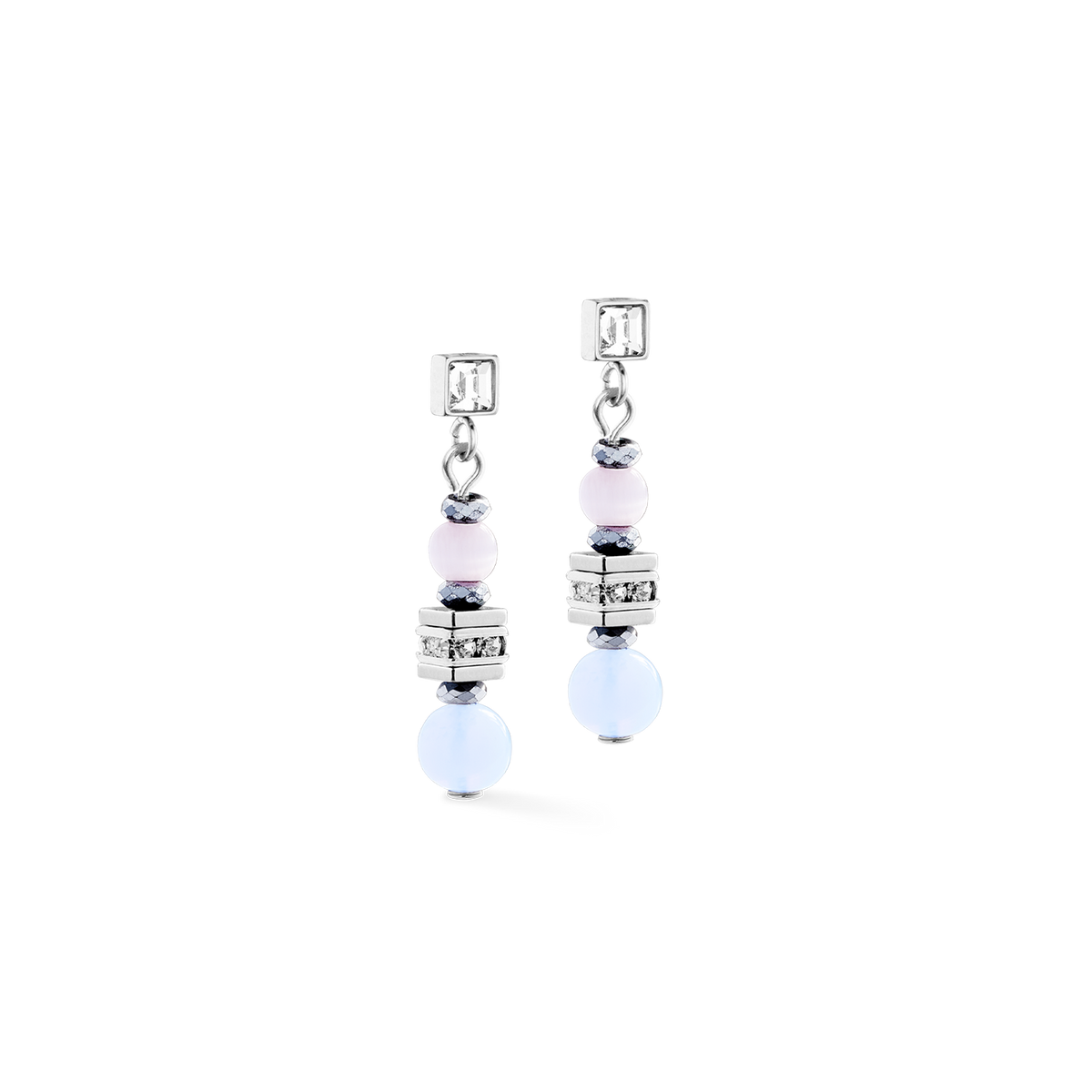 Earrings Shape Mix Nexus silver-pastel