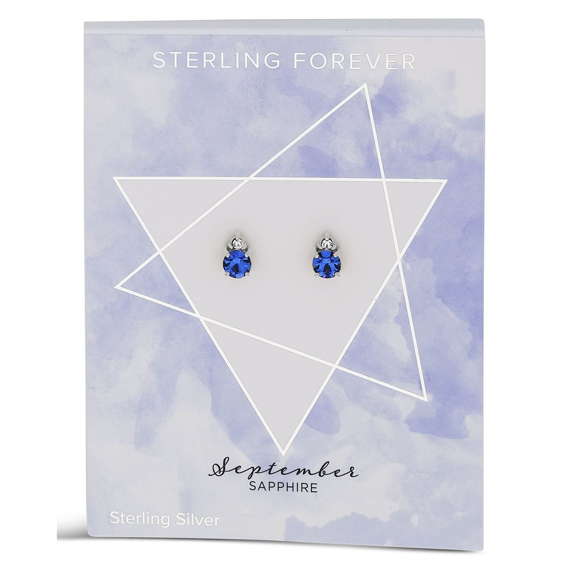 Sterling Silver Birthstone Studs