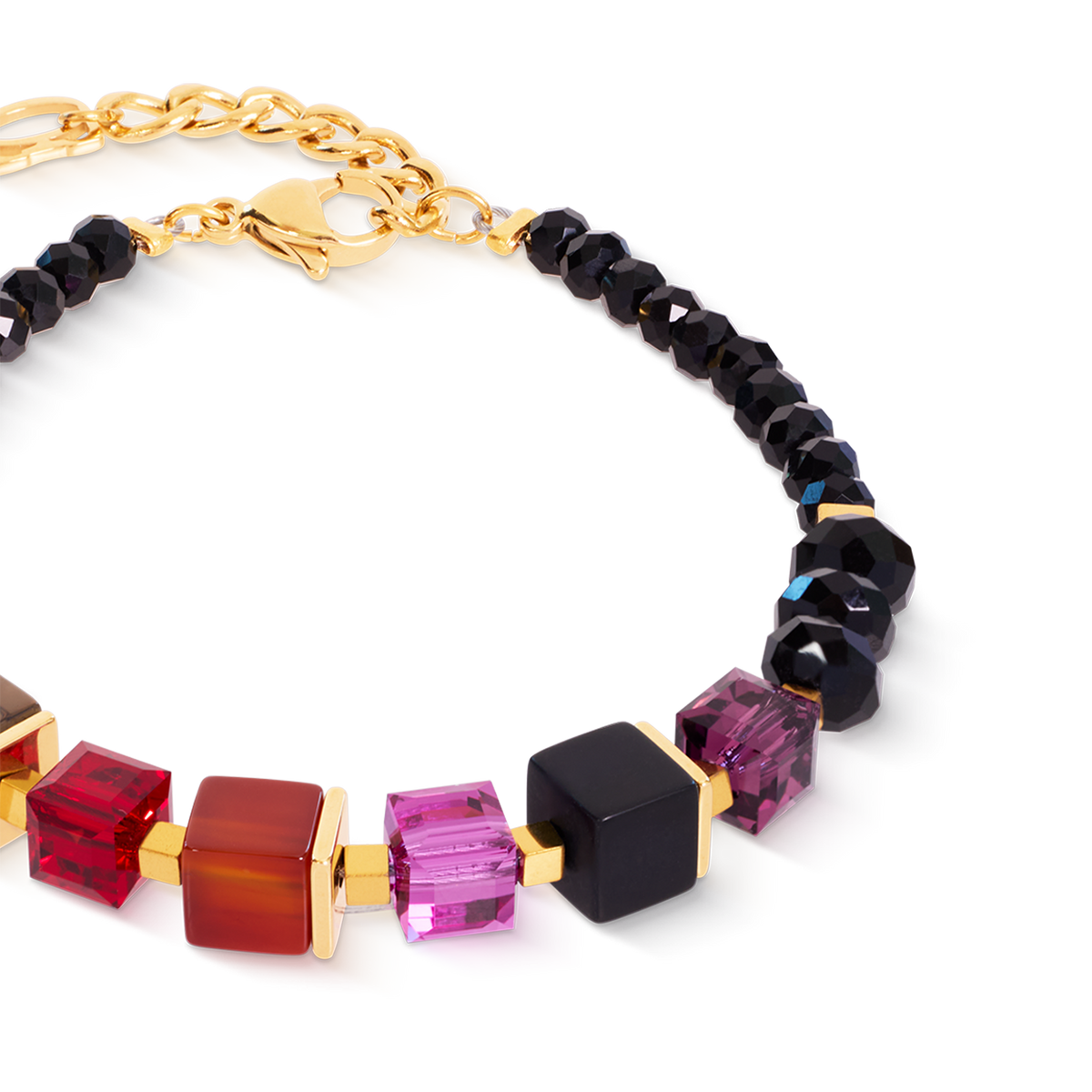 Bracelet Cube Mix Precious Berry Gold