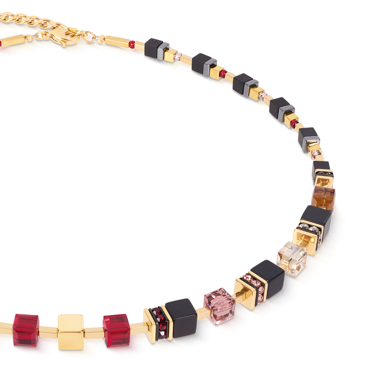 GeoCUBE® Precious Classic Necklace Ruby Noir