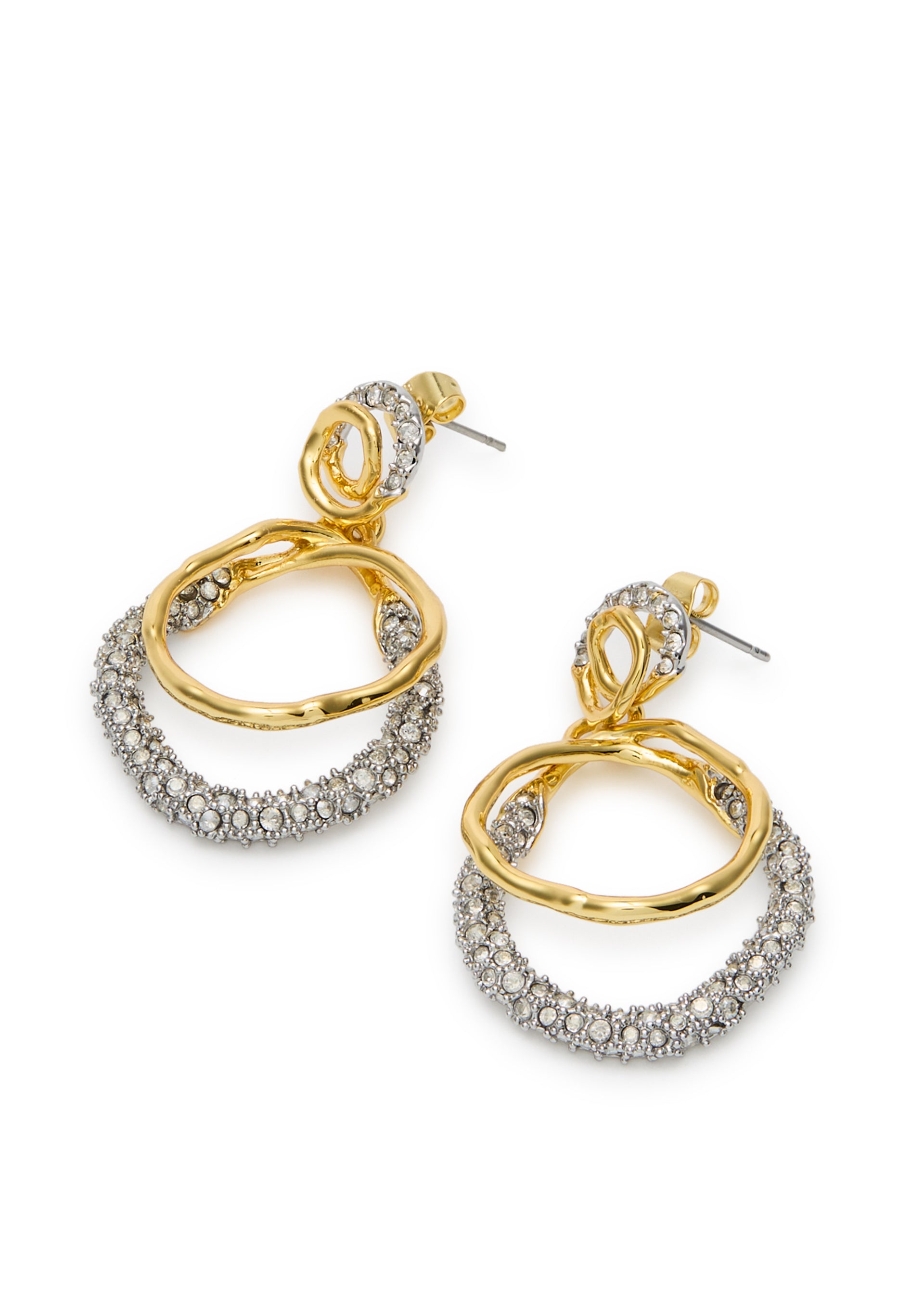 Solanales 14kt gold-plated hoop earrings