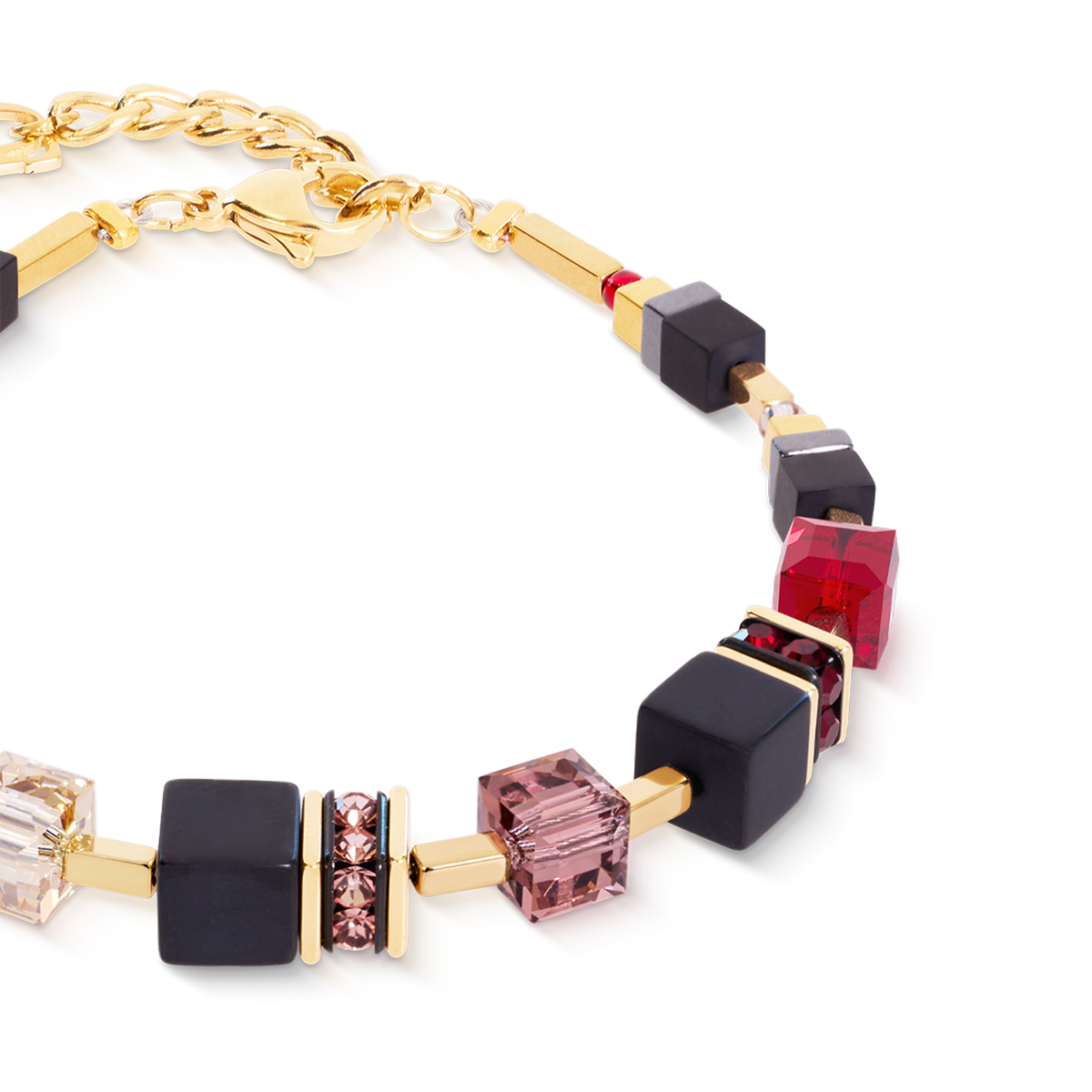GeoCUBE® Precious Classic Bracelet Ruby Noir