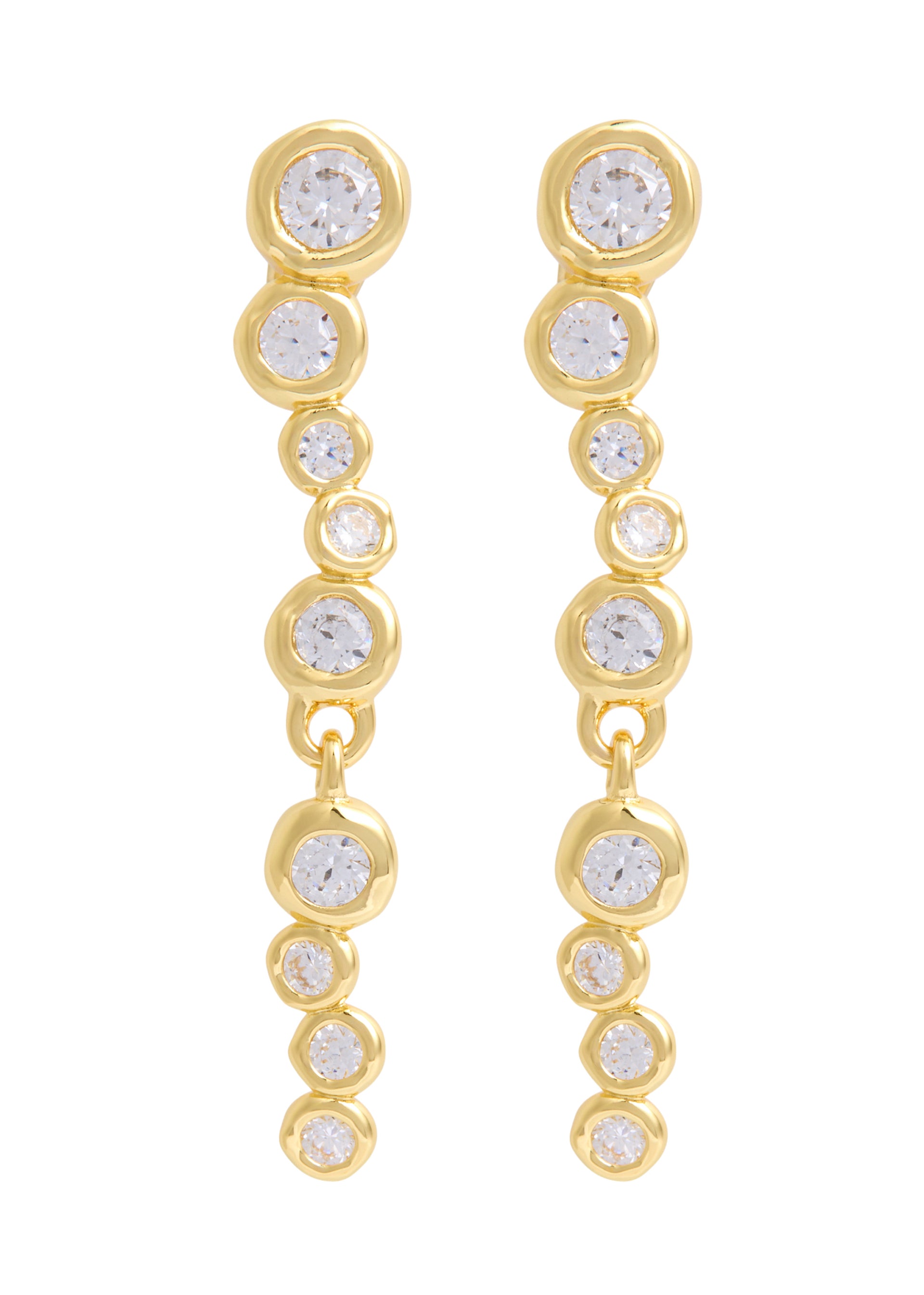 Asterales crystal-embellished 14kt gold-plated drop earrings