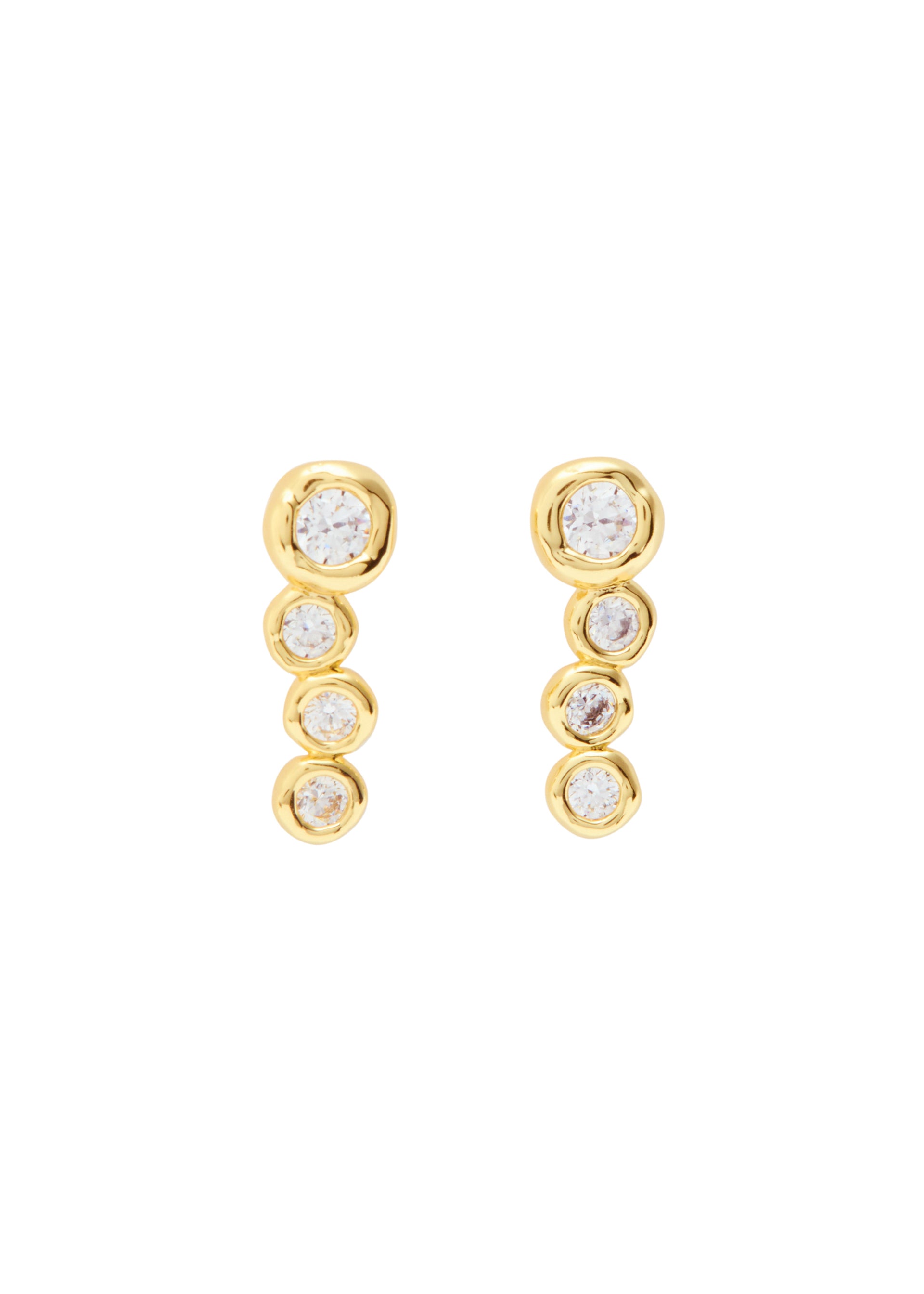 Asterales 14kt gold-plated drop earrings