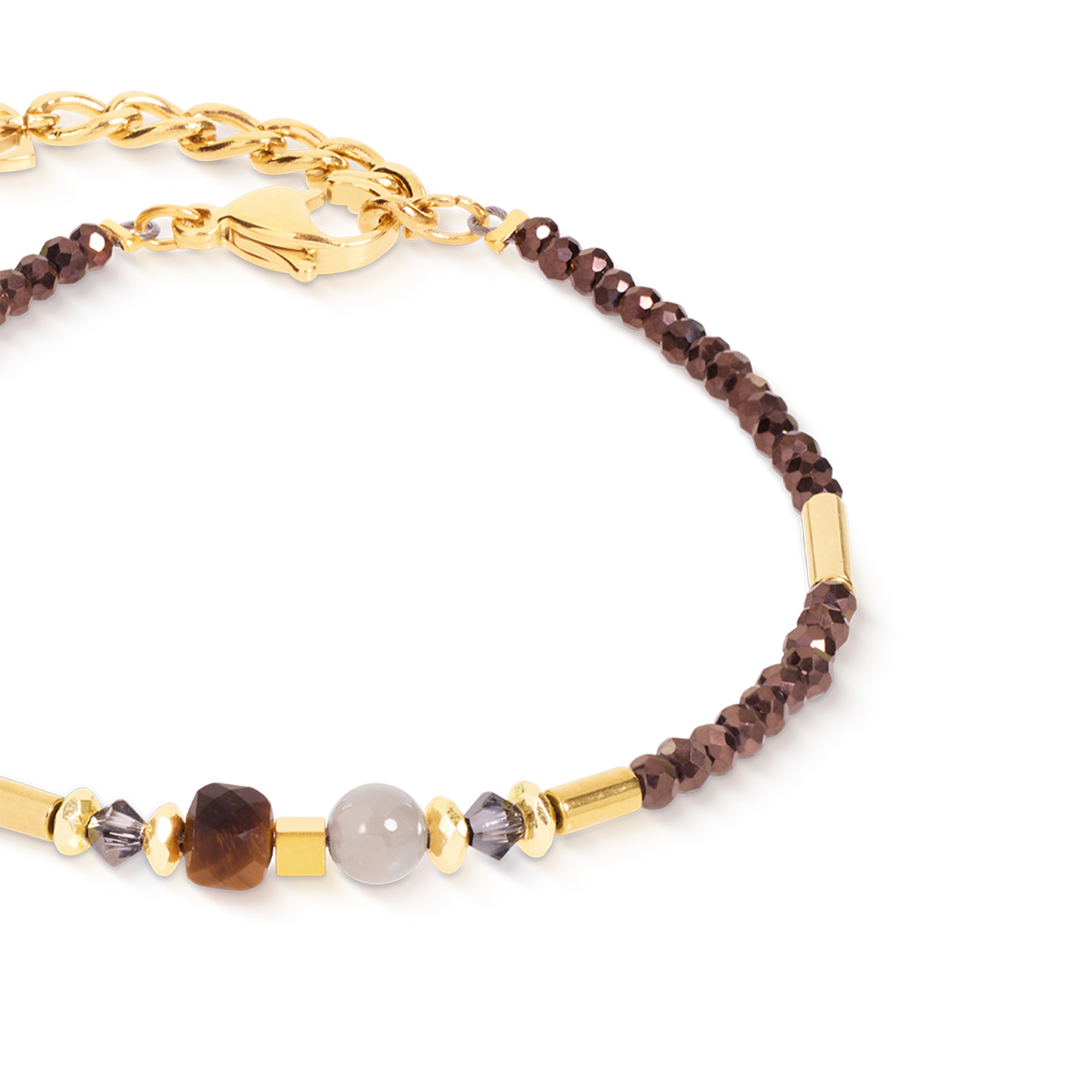 Bracelet Cube Balance Golden Hazel