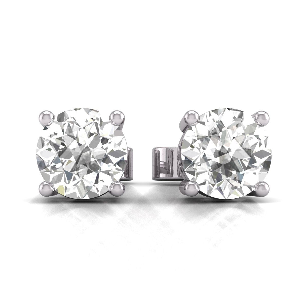 Diana M Lab 14KT WG 3/4 ct TW LGD STUDS