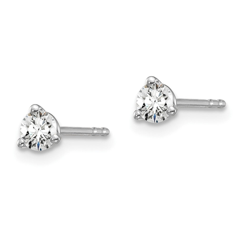 14k Yellow Gold 1/4 CT Round Lab Grown Diamond Stud Earrings VS Clarity D-E Color