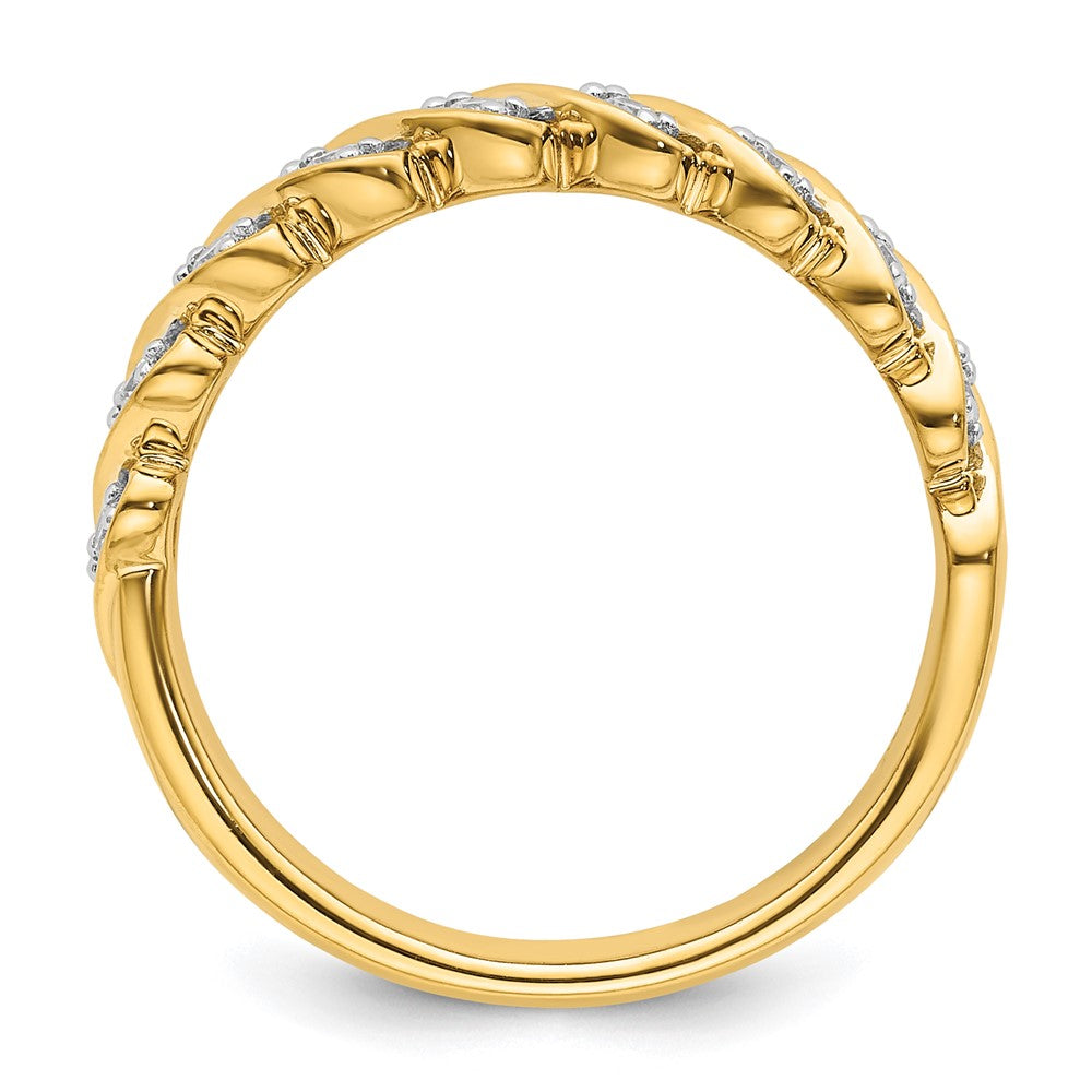 14k Yellow Gold Lab Grown Diamond Wedding Band Ring 0.33ct Clarity- VS Color- G-H