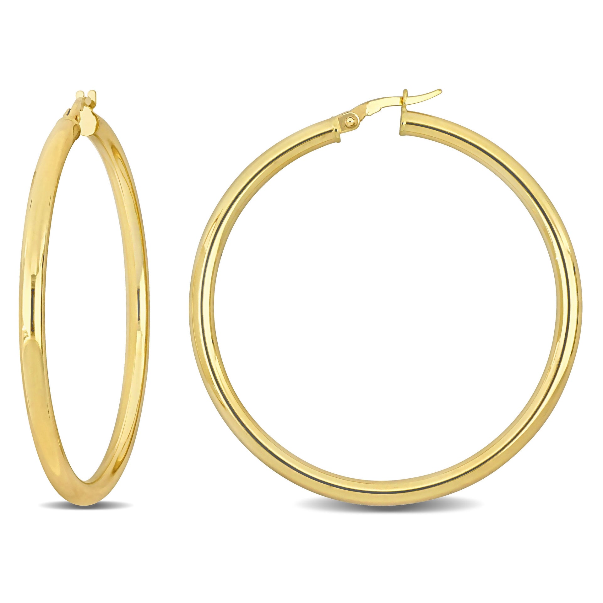 Mimi & Max 47mm Hoop Earrings in 14k Yellow Gold