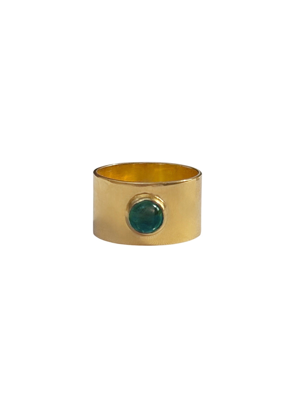 Amazonia Green Tourmaline Wide Band