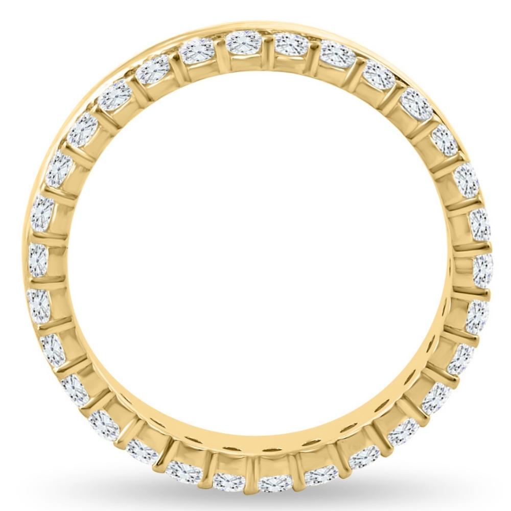 1Ct Diamond Eternity High Polished Women's Stackable Ring Wedding Band