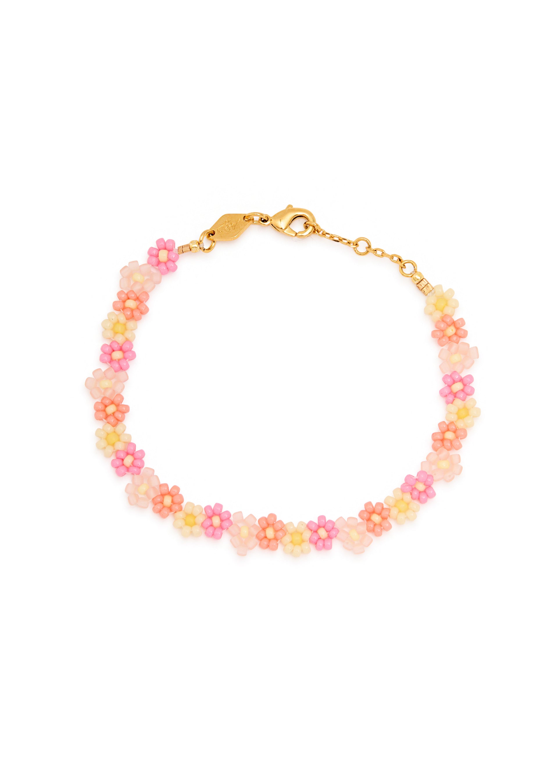Blossom 18kt gold-plated beaded bracelet
