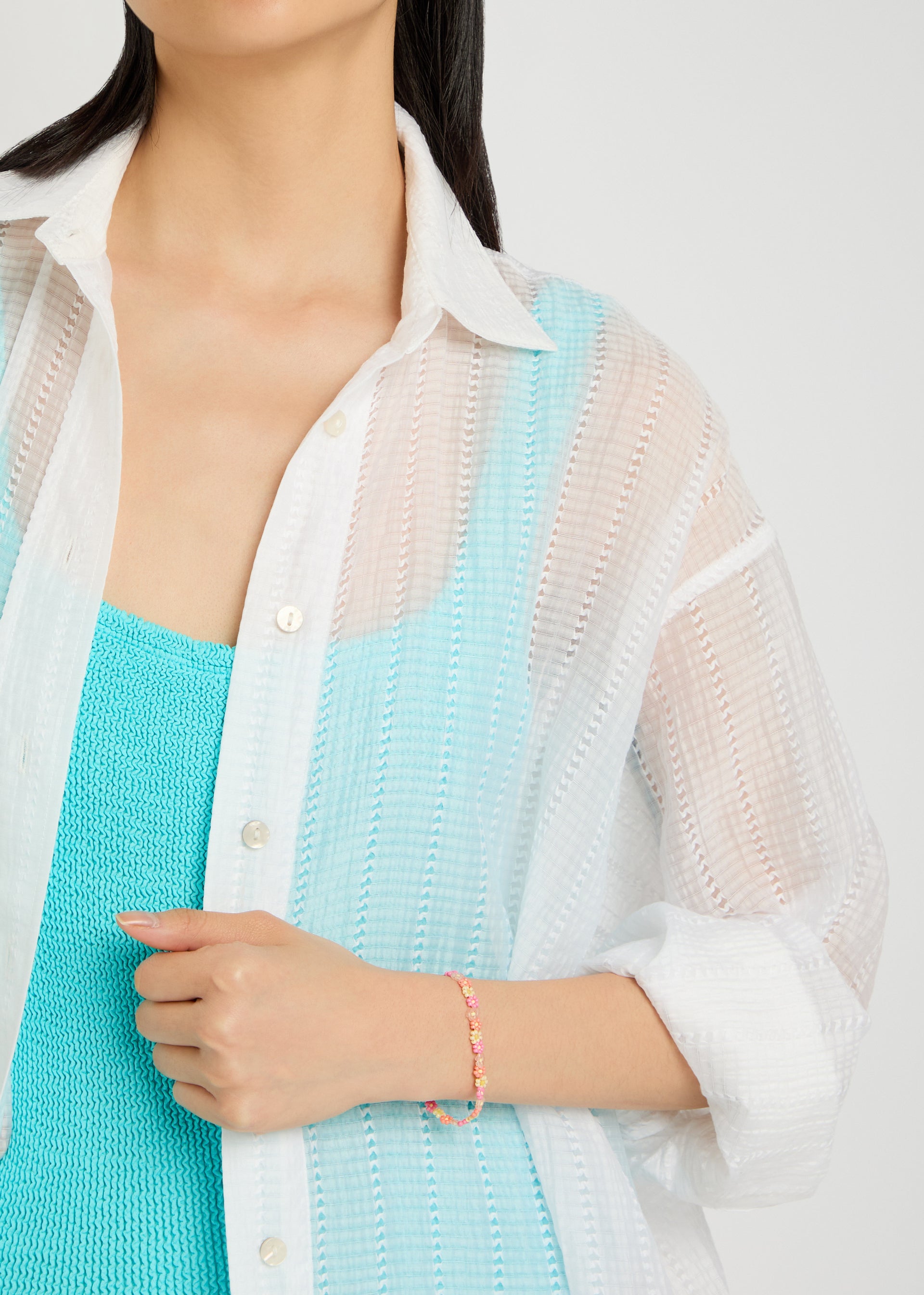 Blossom 18kt gold-plated beaded bracelet