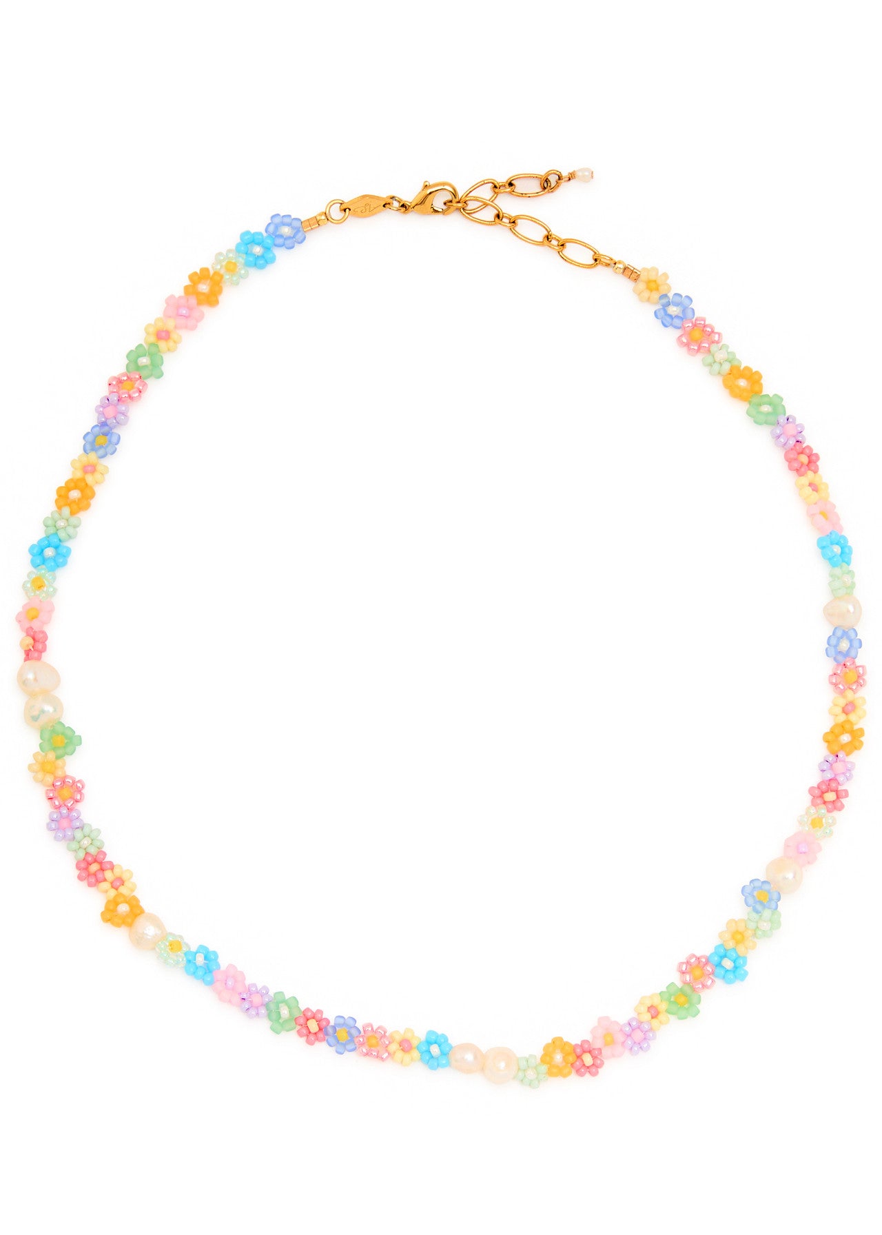 Fleur 18kt gold-plated necklace