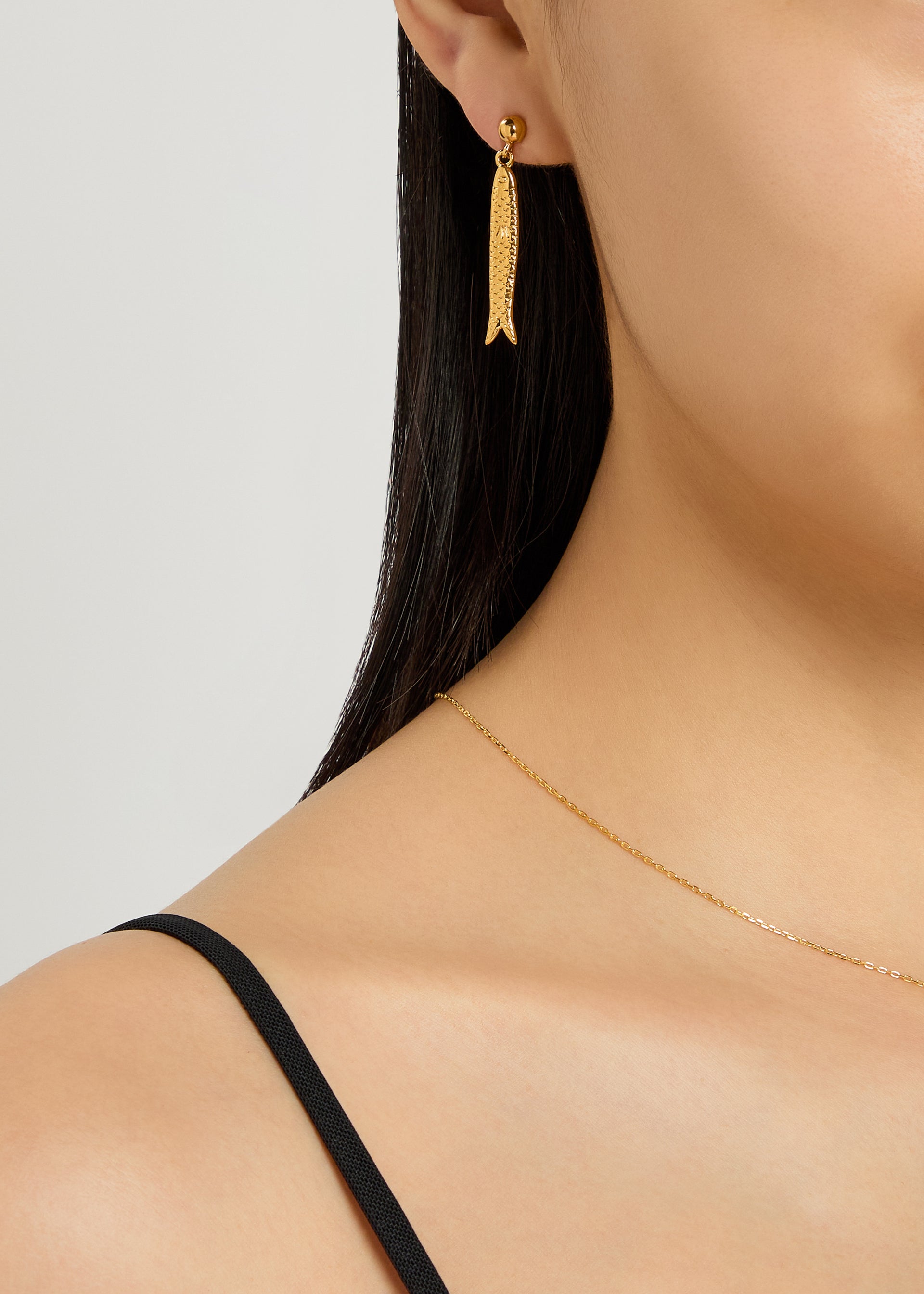 Hippie Fish 18kt gold-plated drop earrings