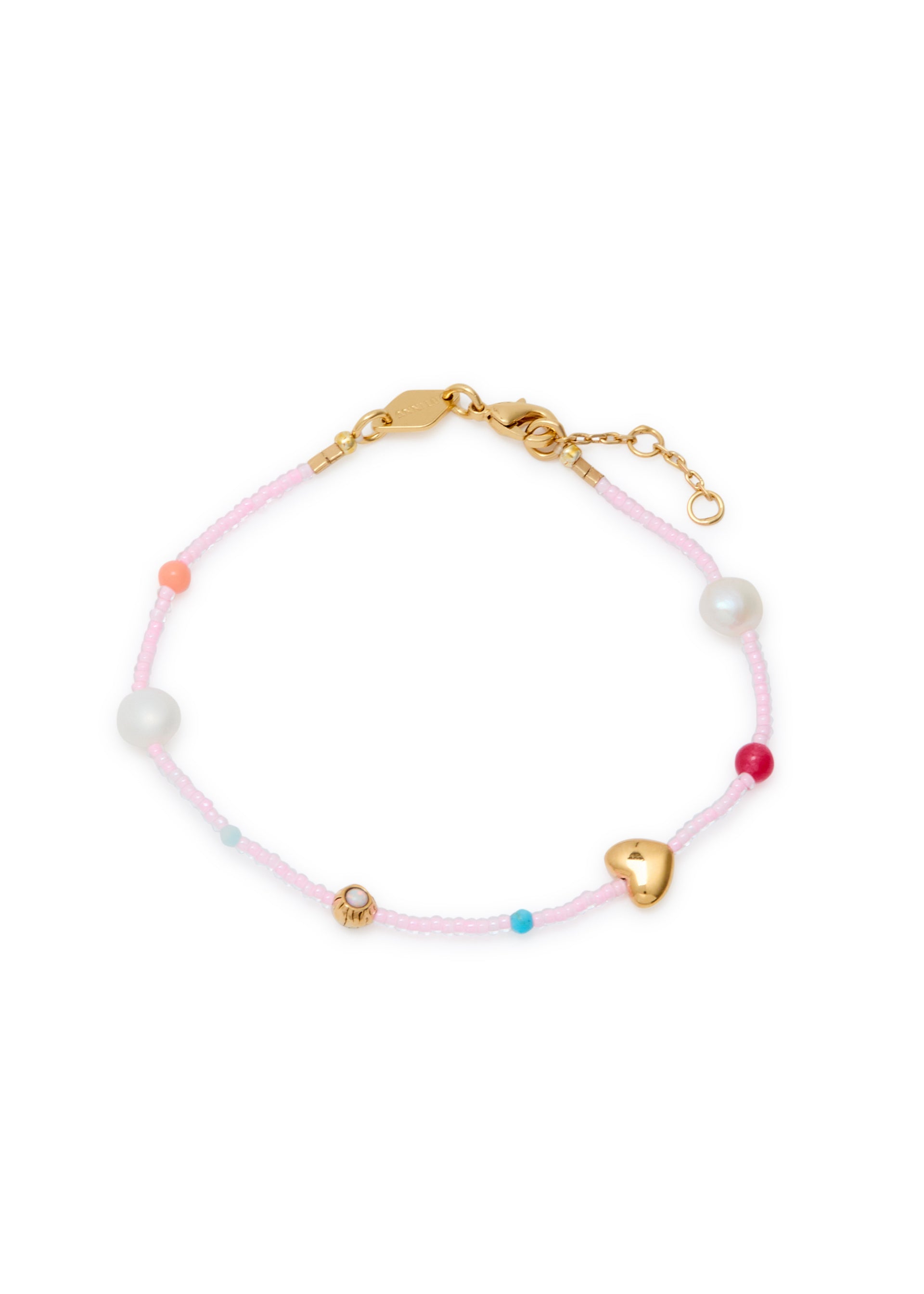 Oh So Fine beaded 18kt gold-plated bracelet