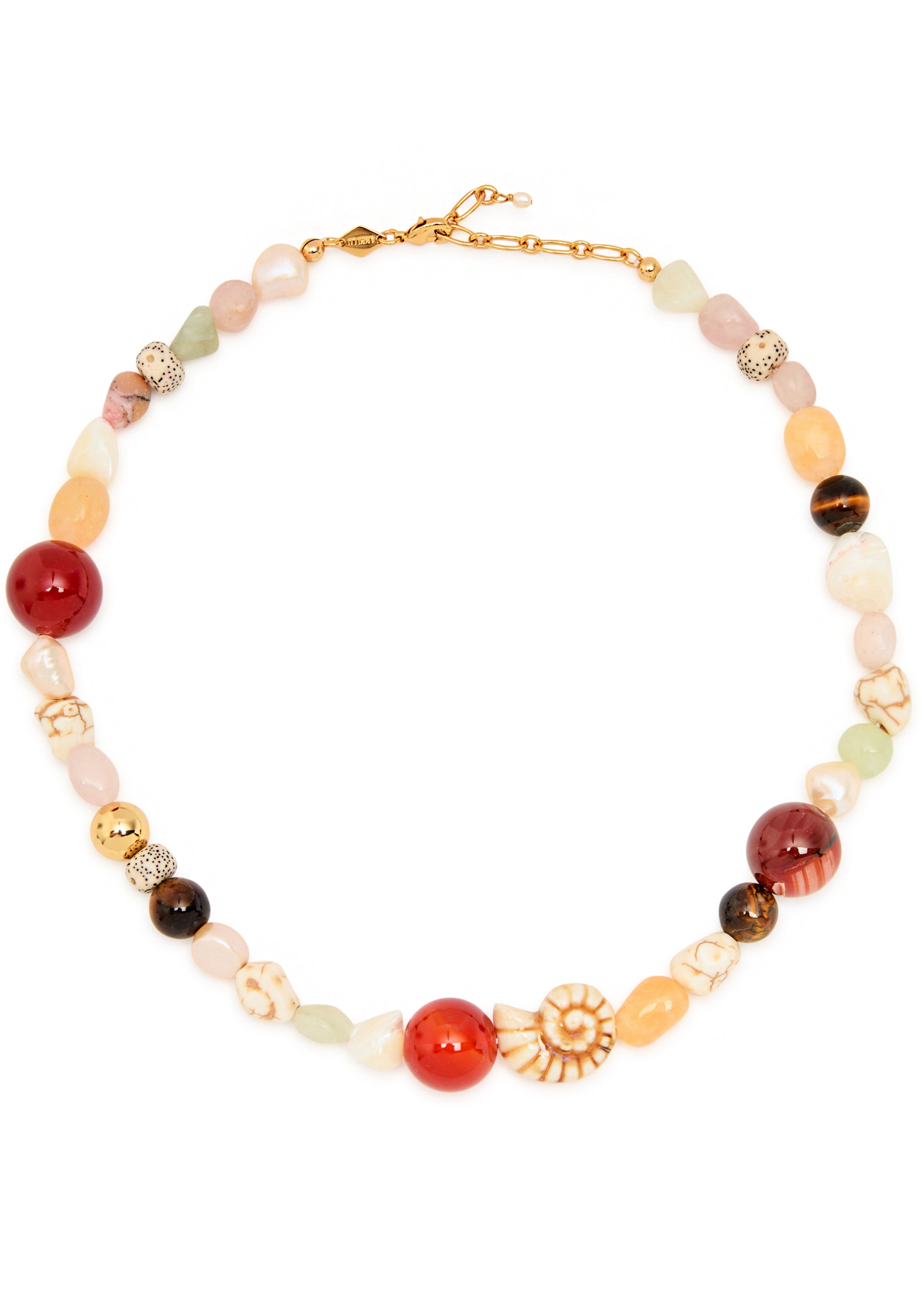 Seaside 18kt gold-plated necklace