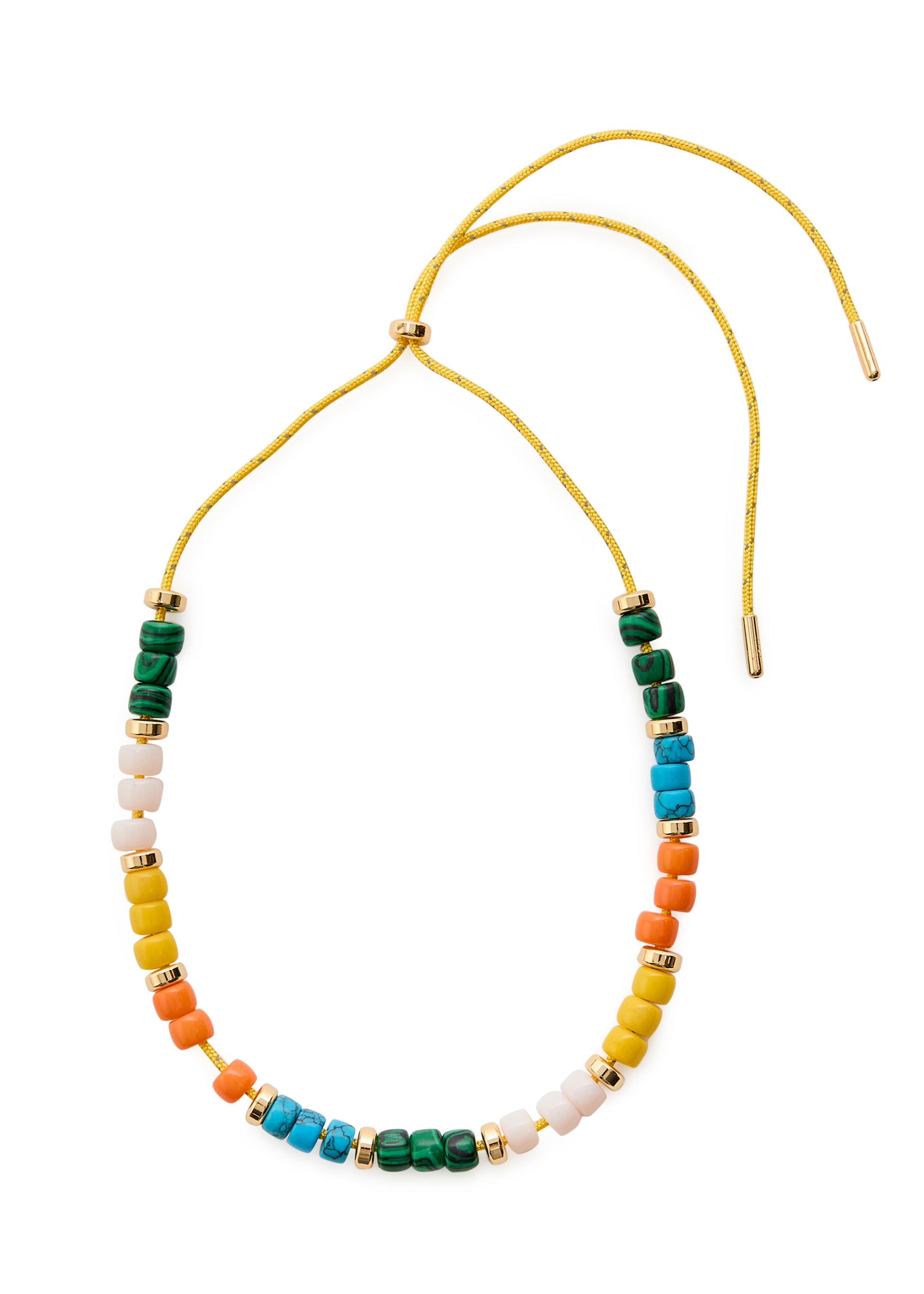 Pia beaded cord necklace