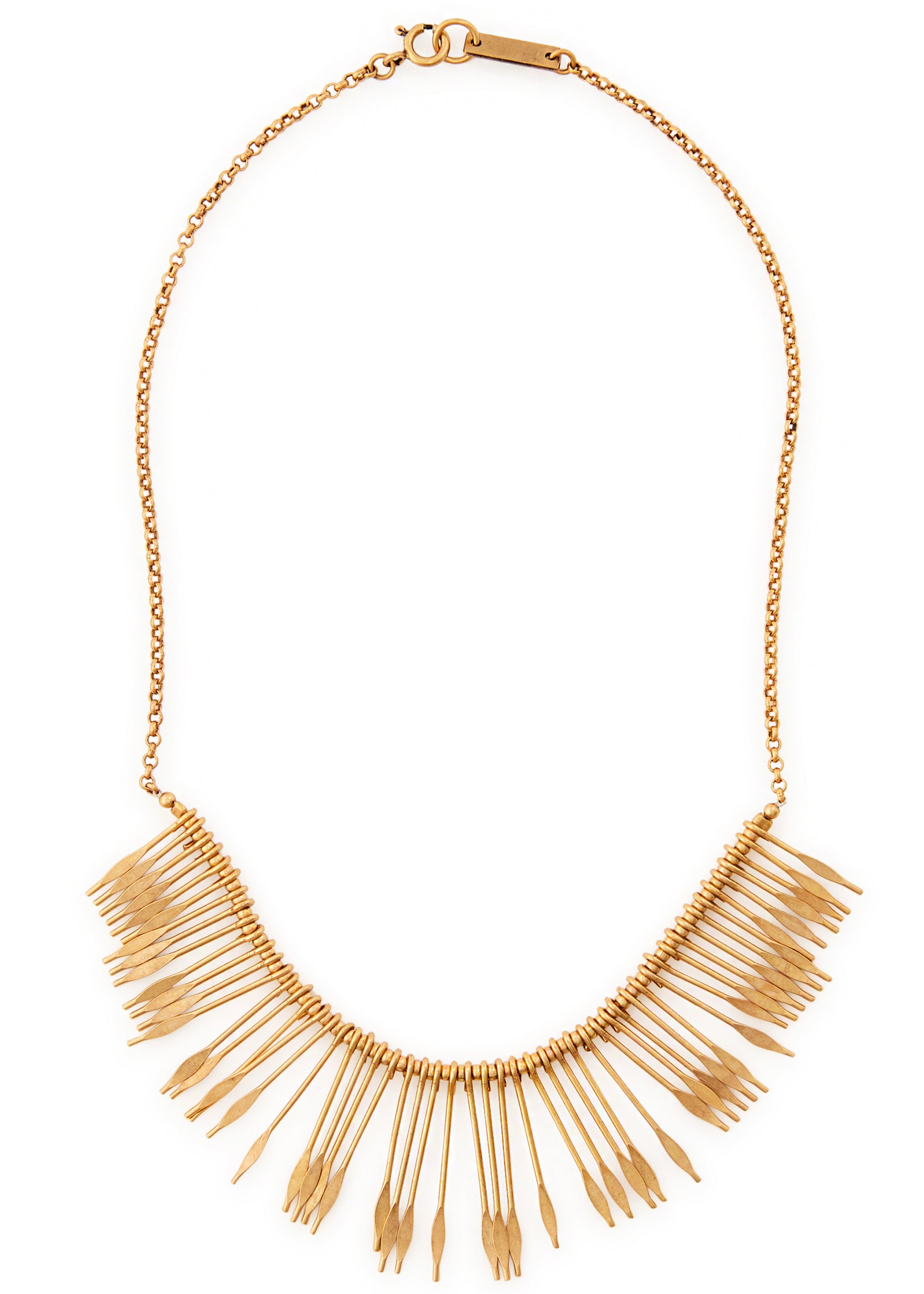 Fringed necklace