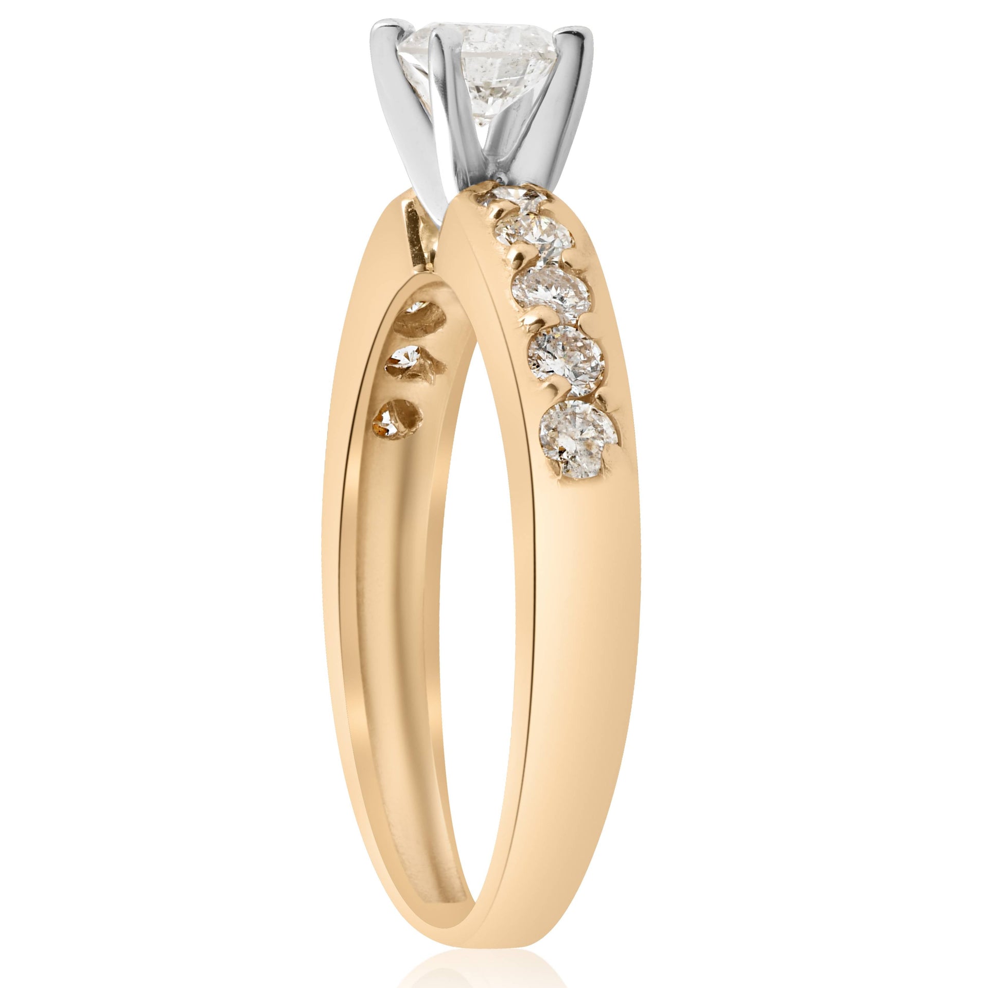 5/8 ct Diamond Engagement Ring 14K Yellow Gold