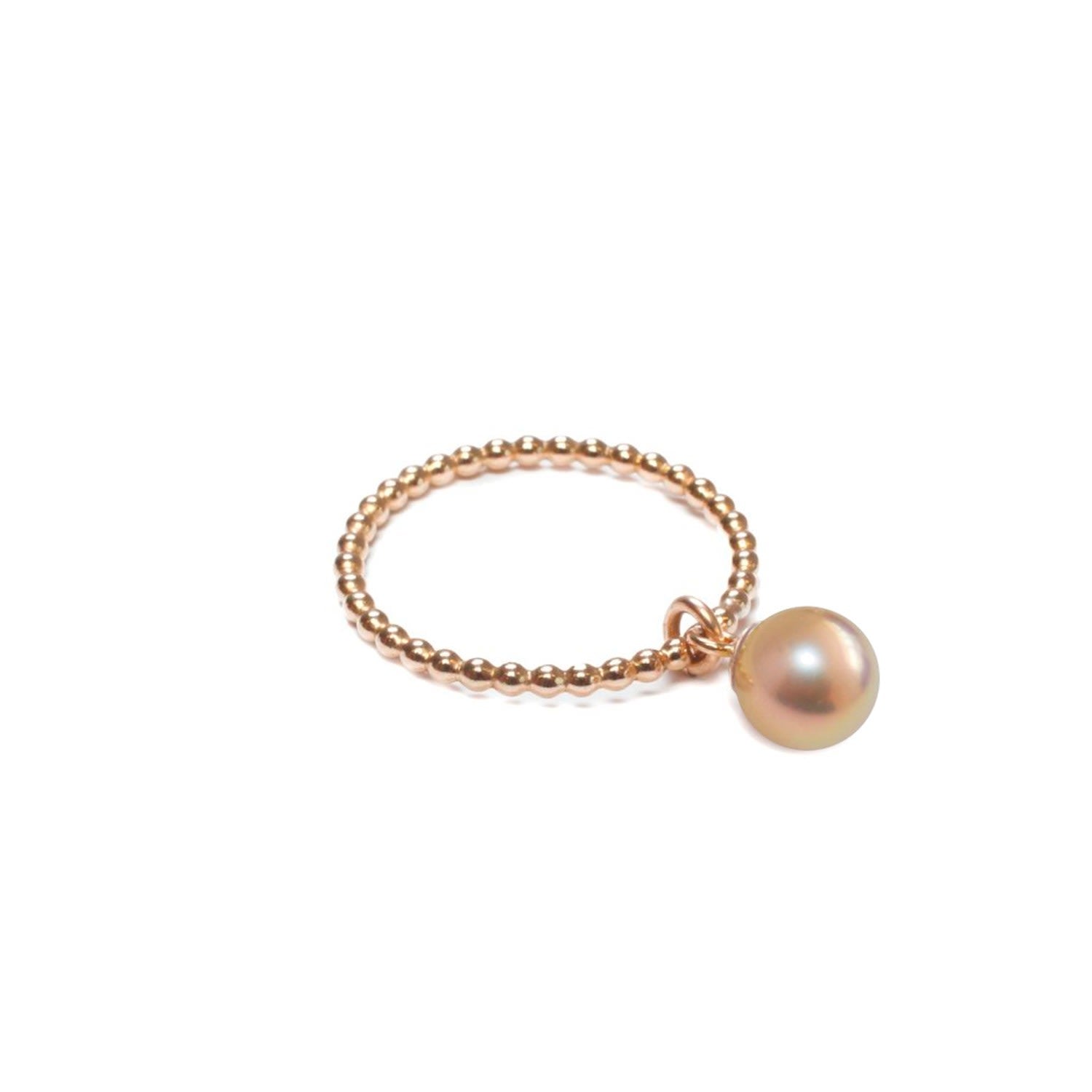 Gold Orb Ring Gold Pearl