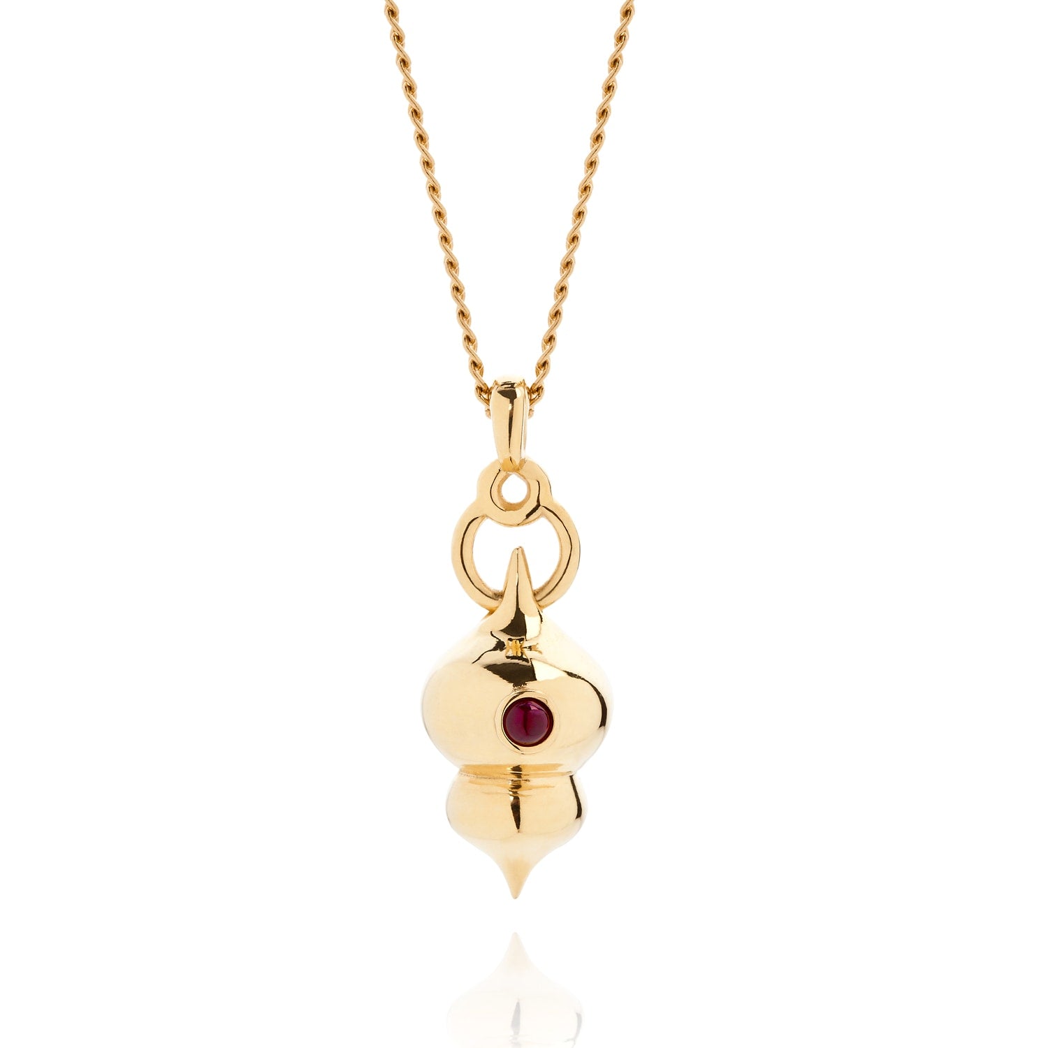 Heloise Necklace - Ruby & Gold