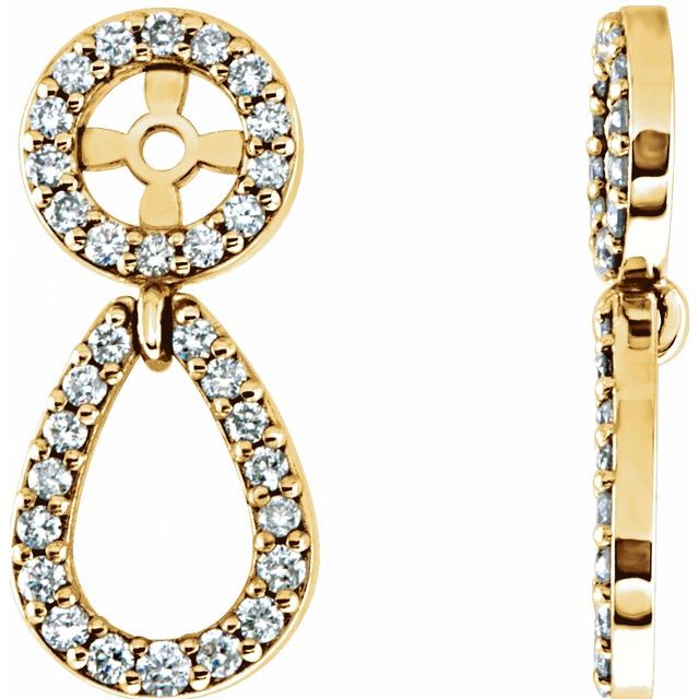 1.3Ct Natural Diamond Earrings in 14K White Gold