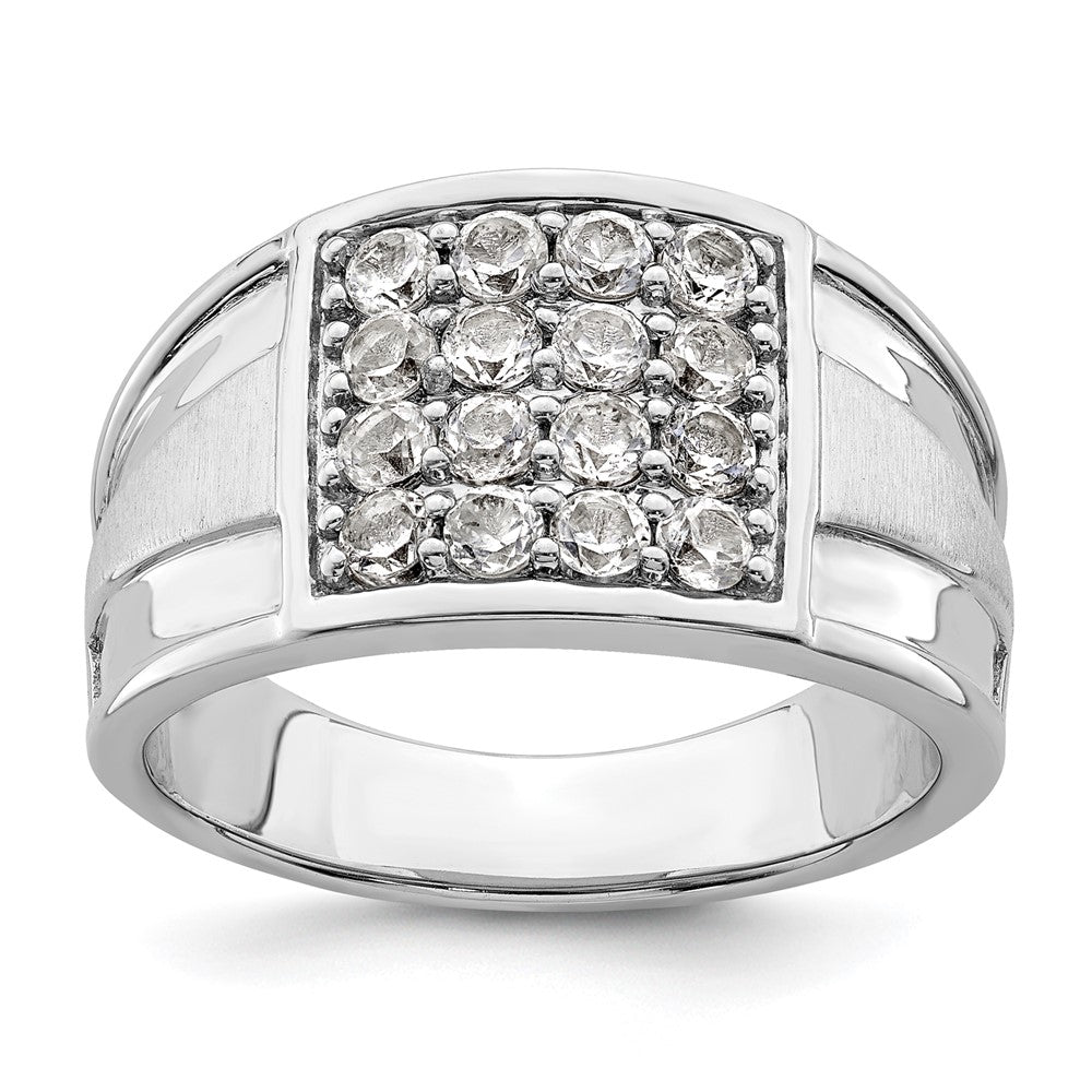 14k White Gold Lab Grown Diamond Wedding Band Ring 1.5ct Clarity- VS Color- G-H