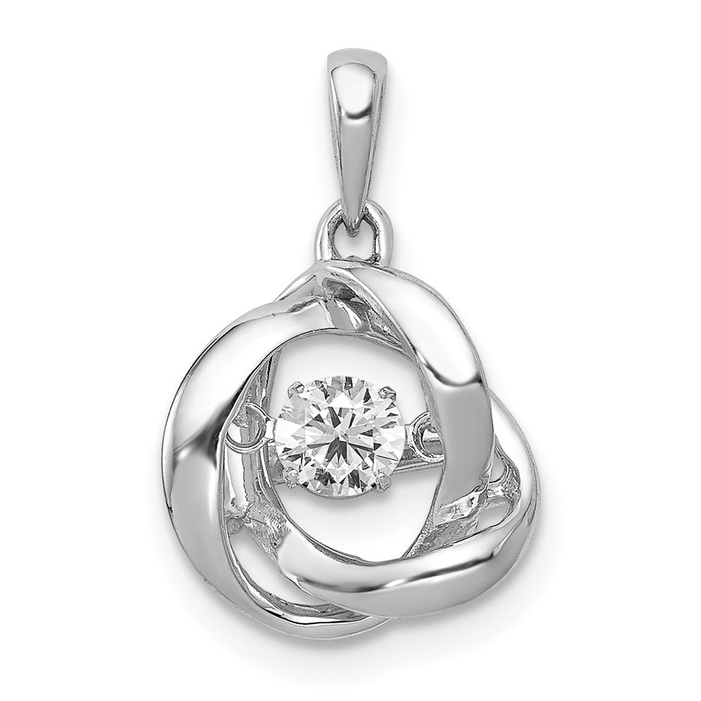 14K White Gold Vibrant Lab Grown Diamond Pendant (0.25ct VS G-H)