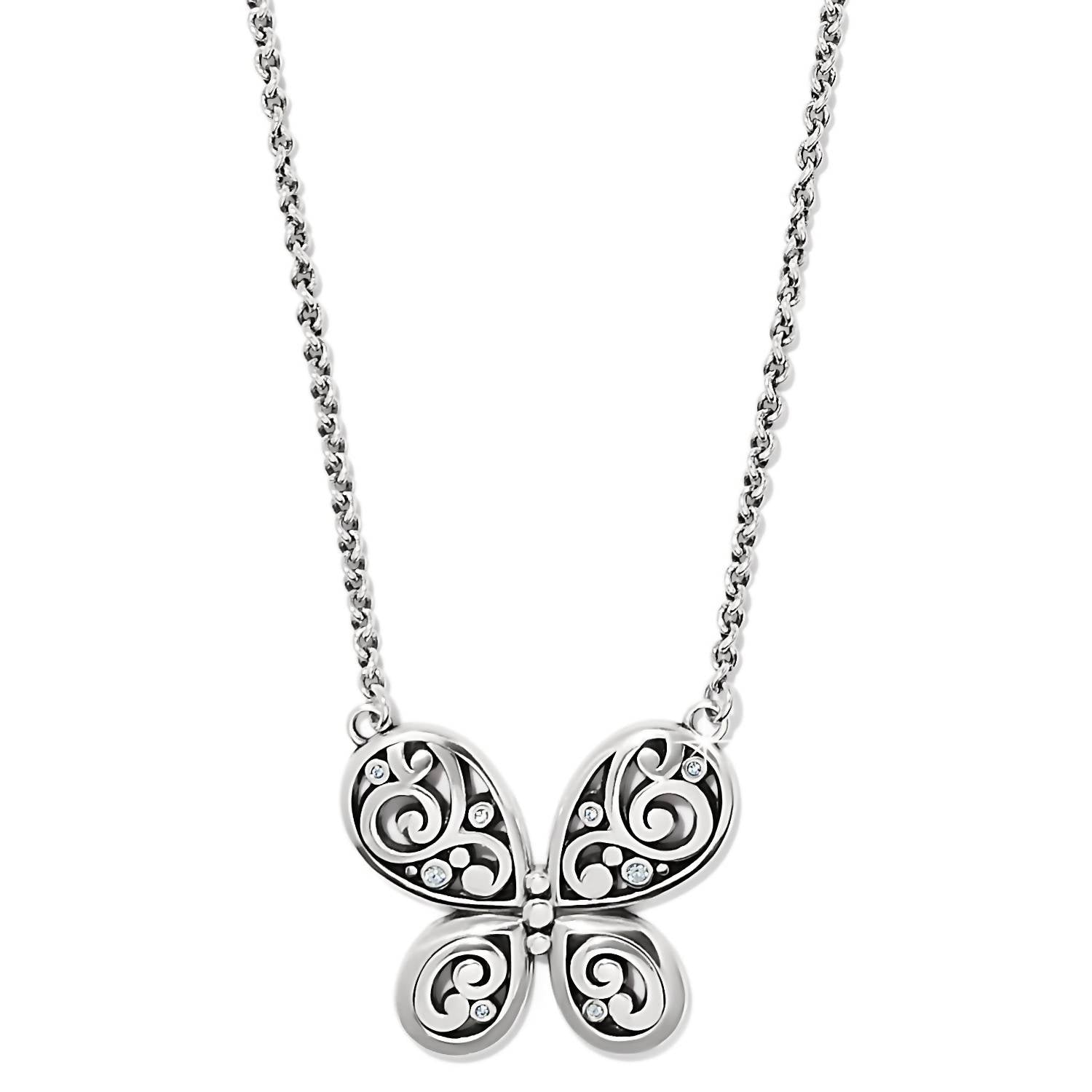 Women's Contempo Butterfly Necklace In Silver