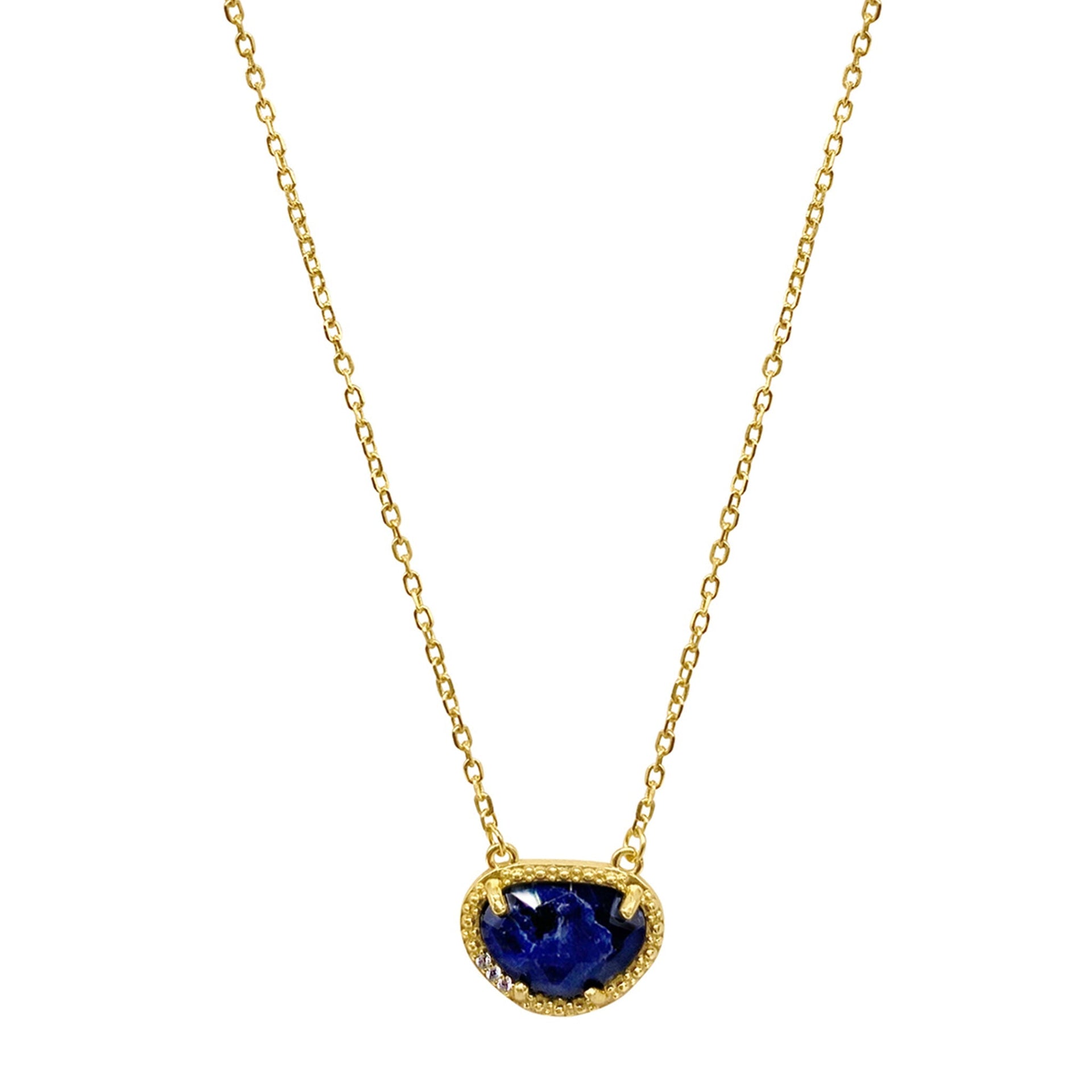 Adornia Birthstone Necklace 14k Yellow Gold Vermeil