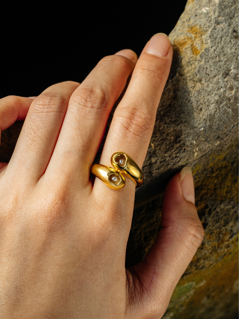 Pearl Duet Ring