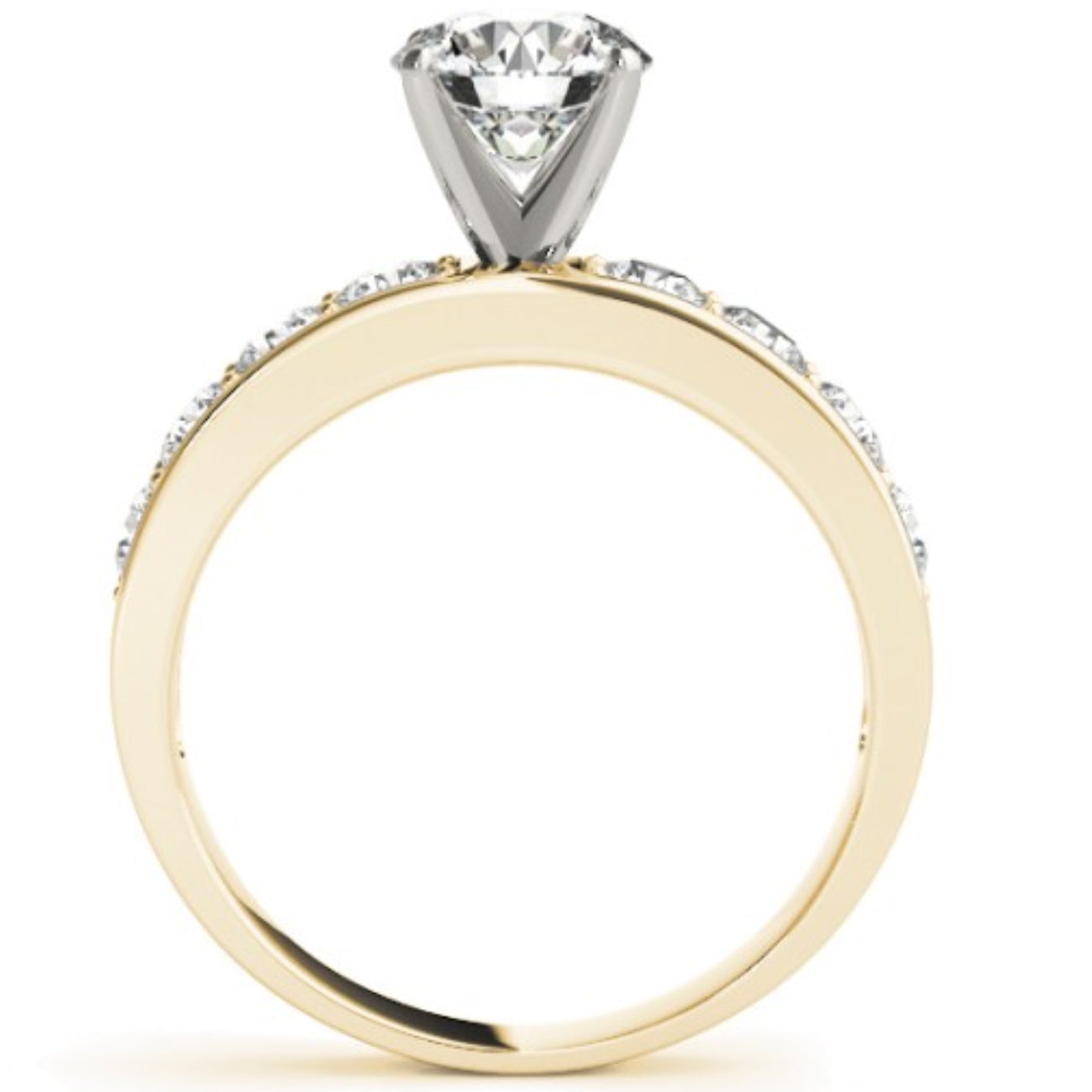 2 Ct Round Cut Diamond Engagement Solitaire Ring 14k Yellow Gold