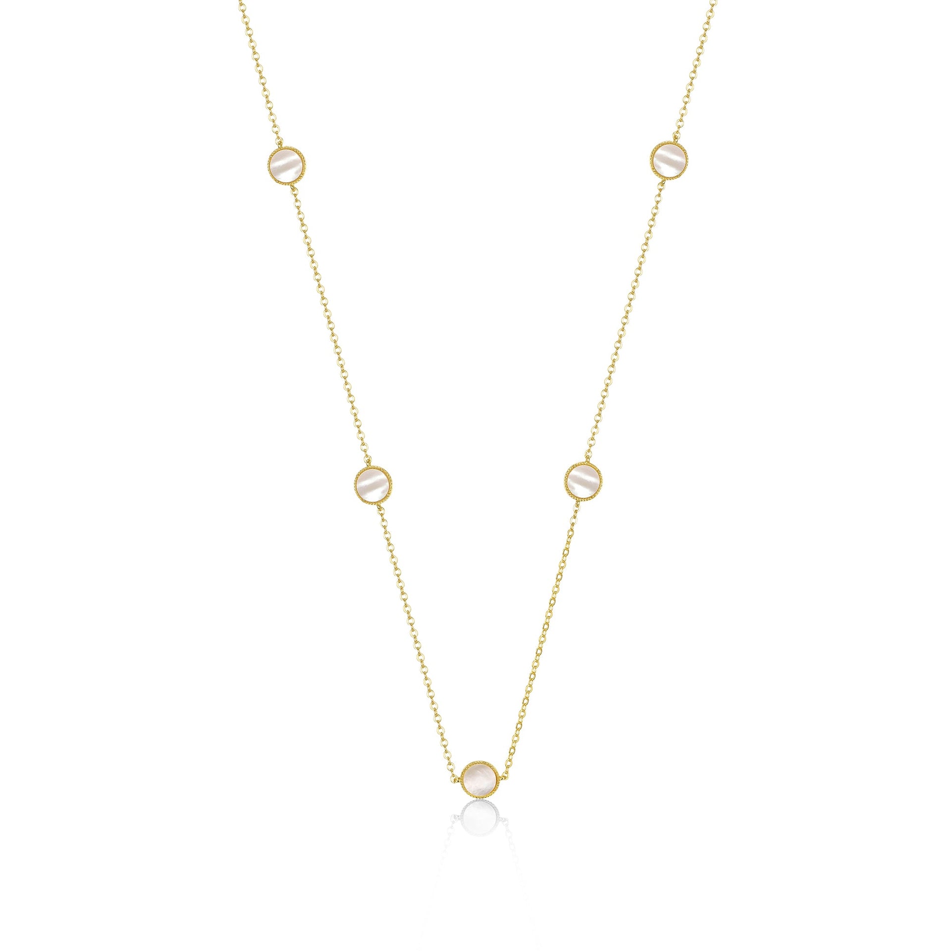 Rg 14k Gold Plated with Diamond Cubic Zirconia Halo Mariner Link Station Chain Necklace