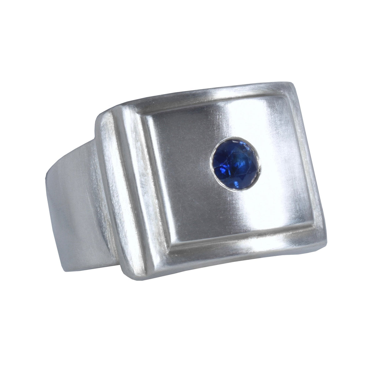 Step signet ring - ready to ship in size 9