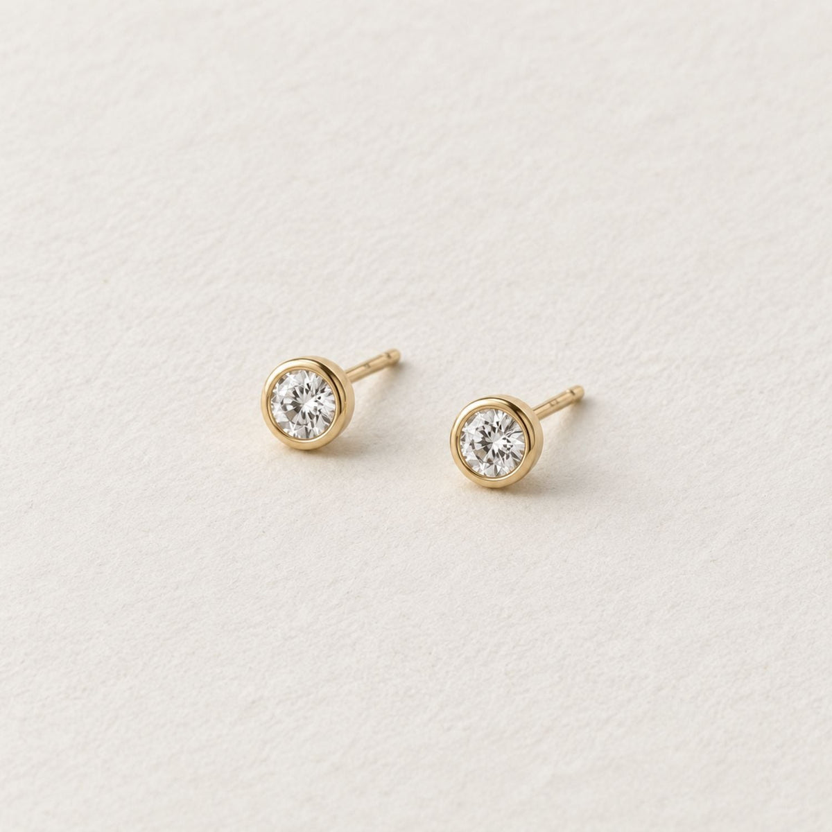 Aurora Brilliant Cut Diamond Stud Earrings