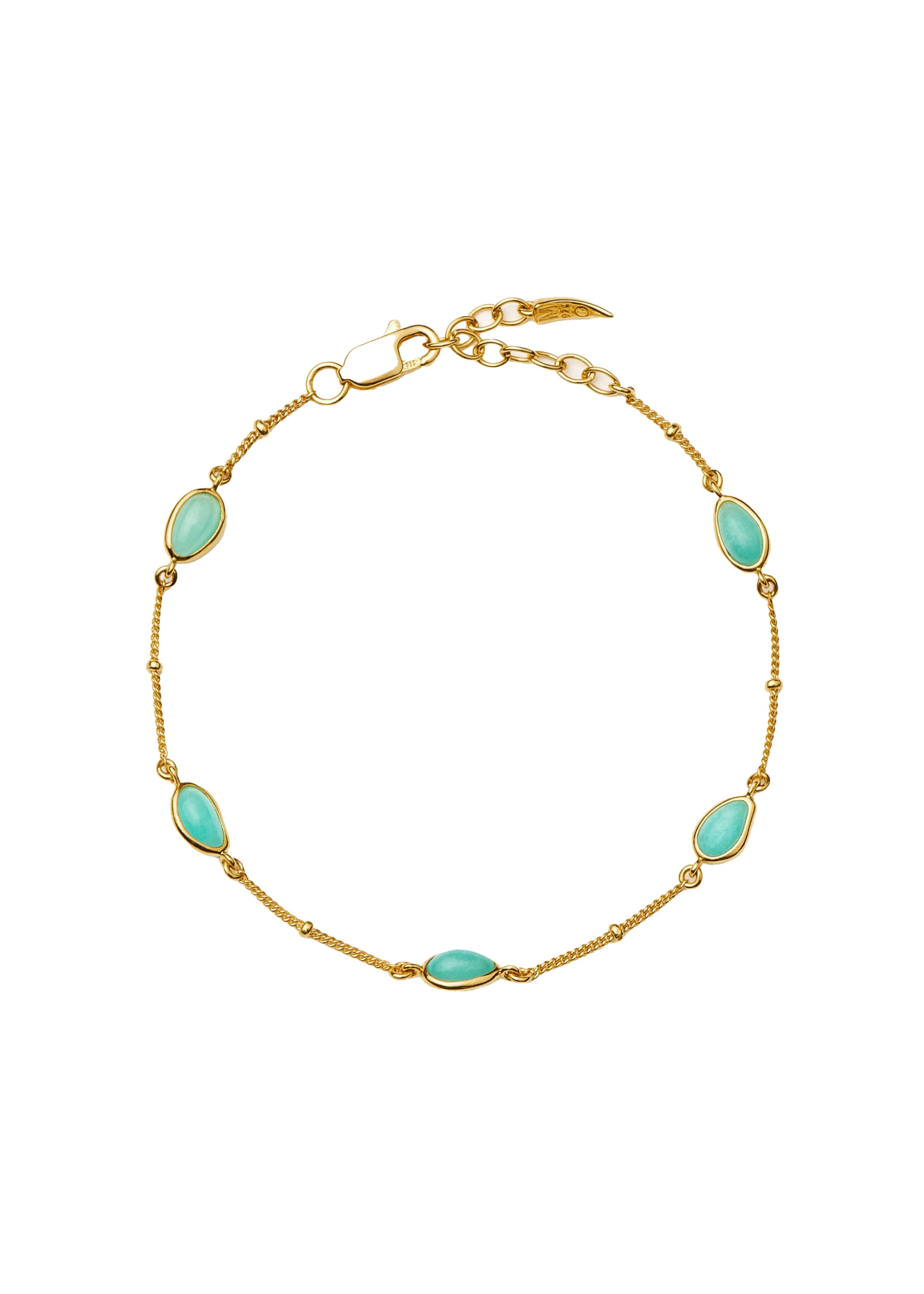 Magma 18kt gold vermeil charm bracelet