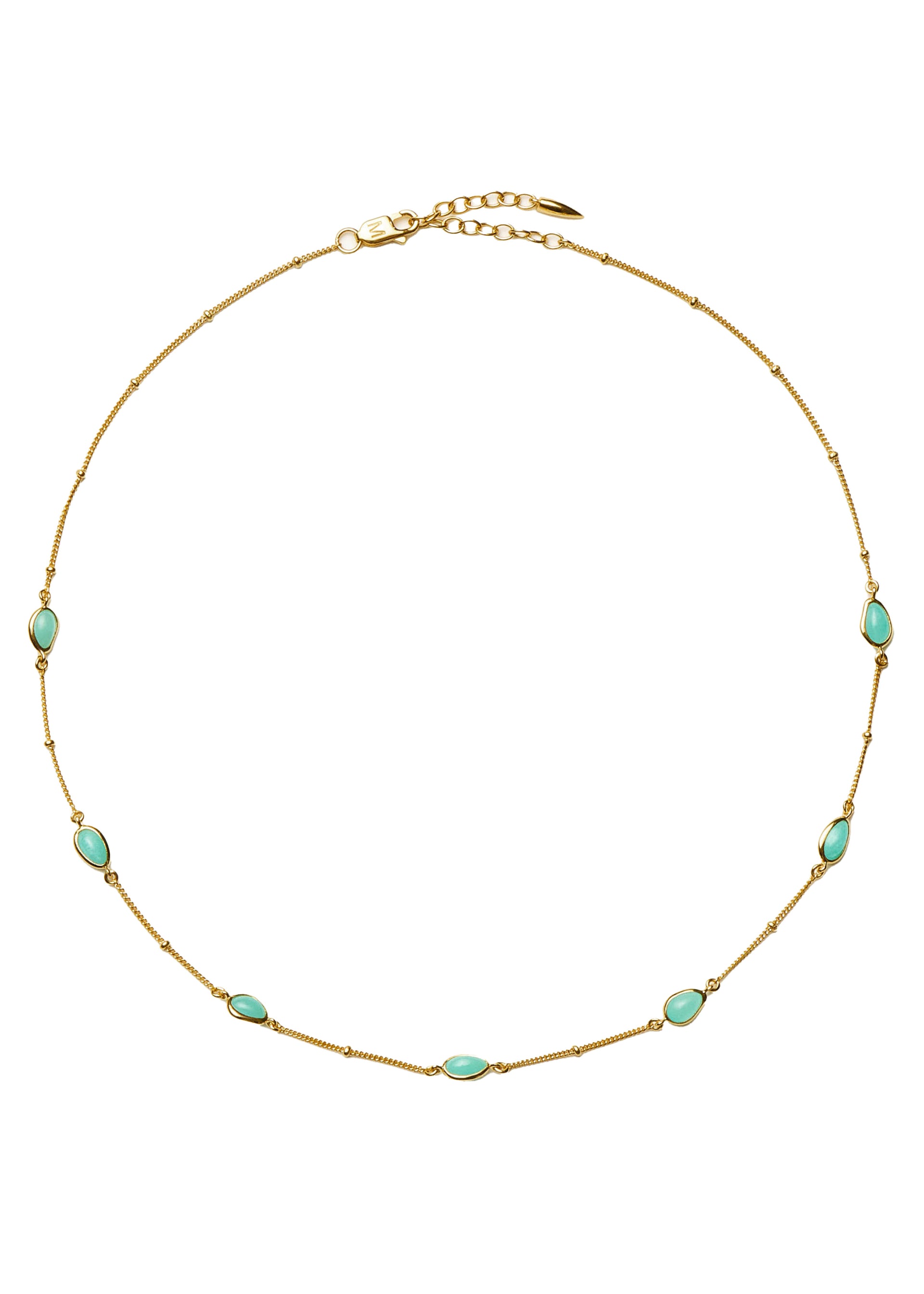 Magma 18kt gold vermeil charm choker