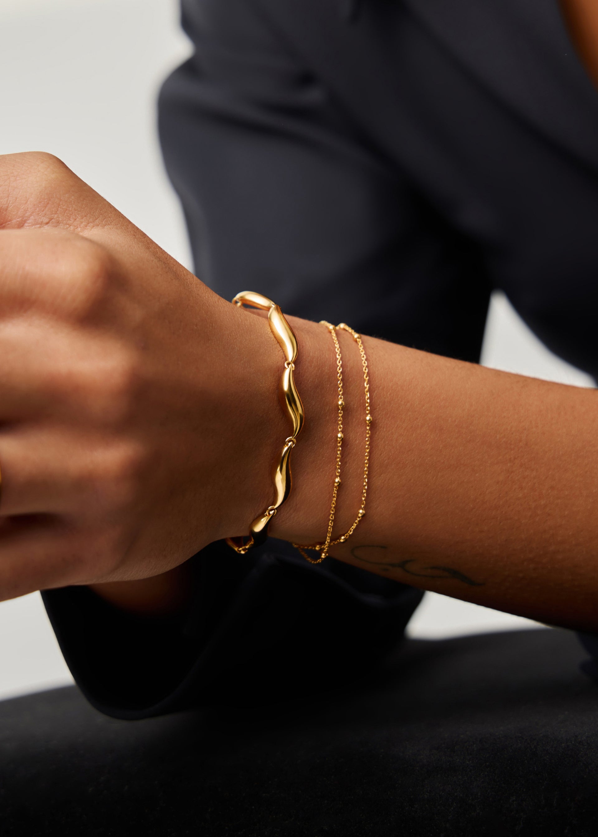 Savi Signature 18kt gold-plated bracelet