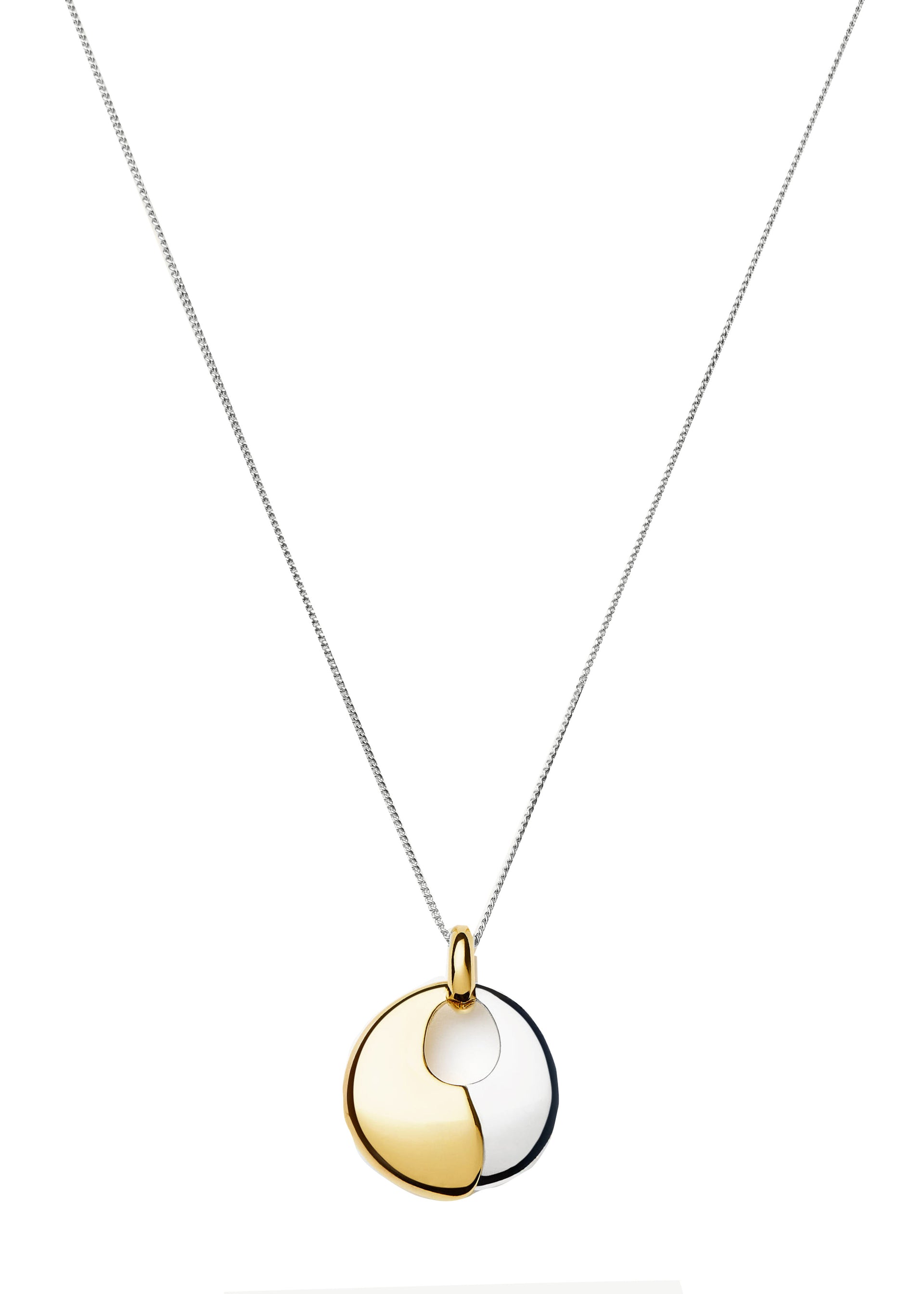 Sculptural pebble pendant necklace set