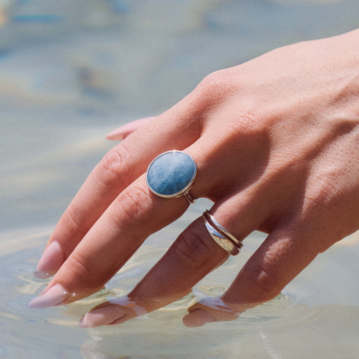 Marissa Aquamarine Statement Ring